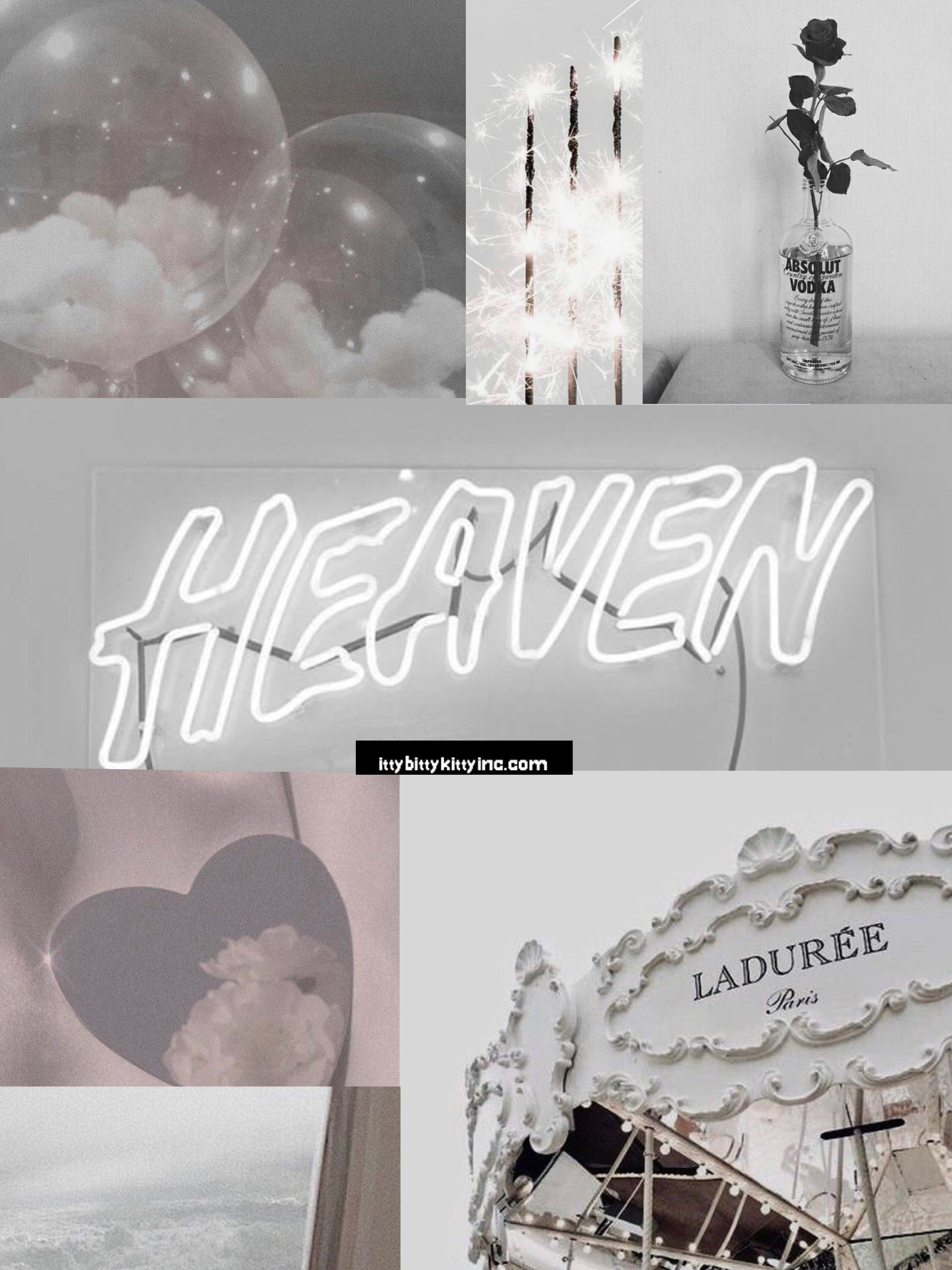 Aesthetic Gray And White Collage