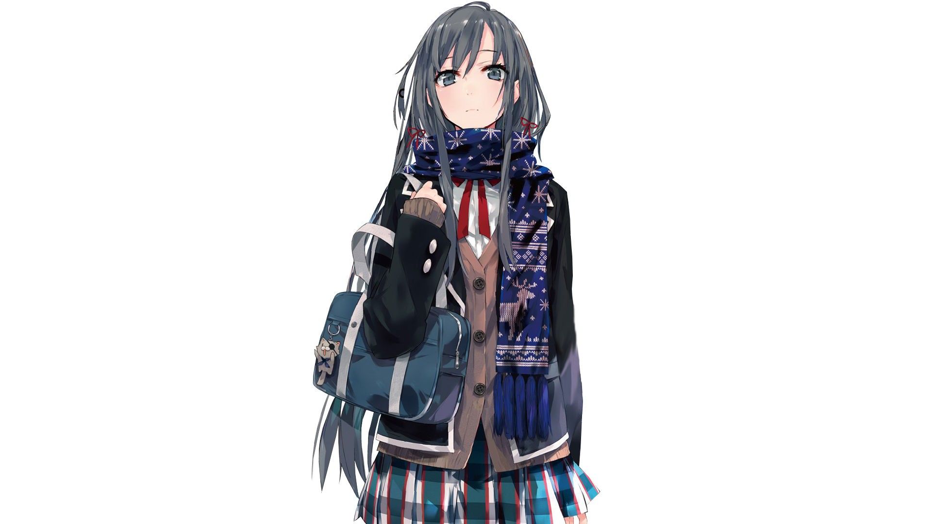 Download 1920x1080 HD Wallpaper girls with guns bag school uniform