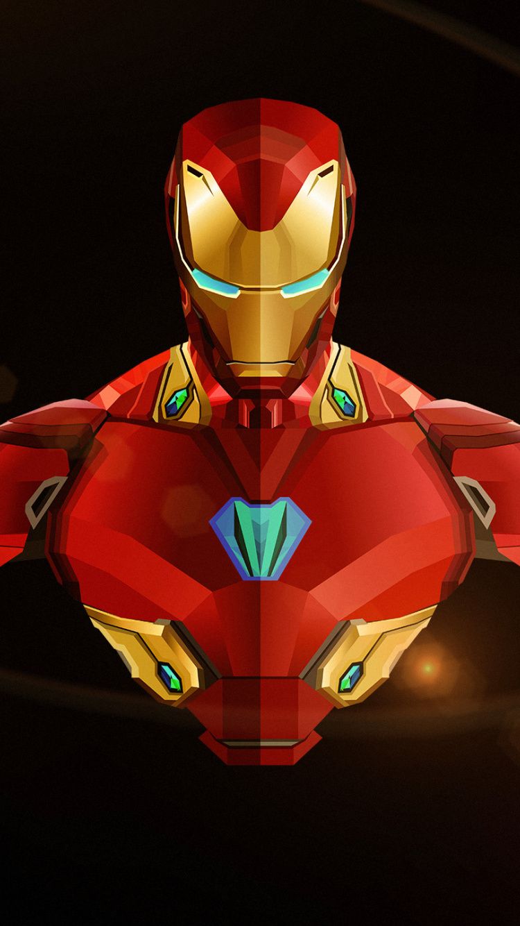 Download 750x1334 wallpaper iron man, avengers: infinity war