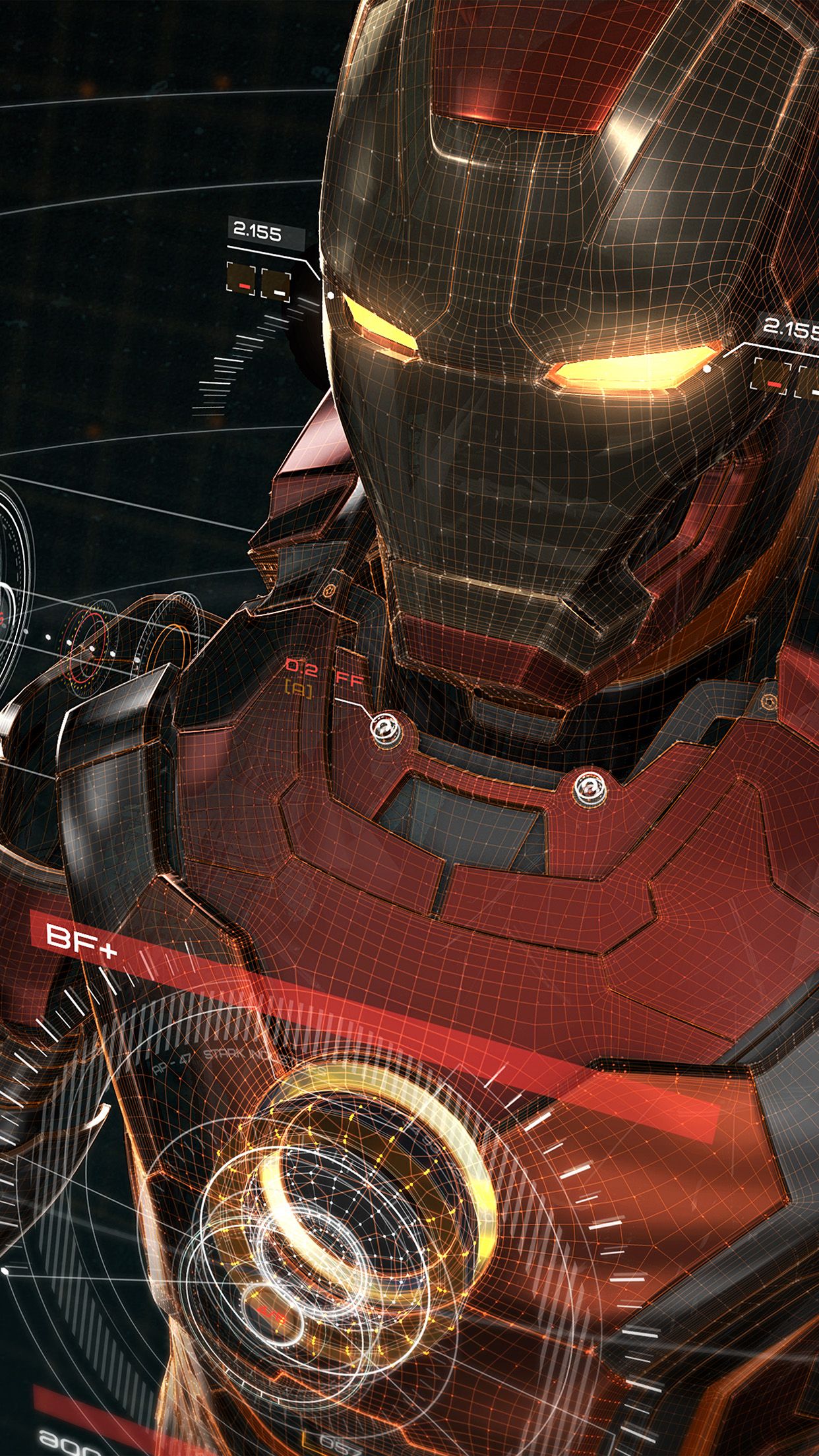 Ironman 3D Red Game Avengers Art Illustration Hero