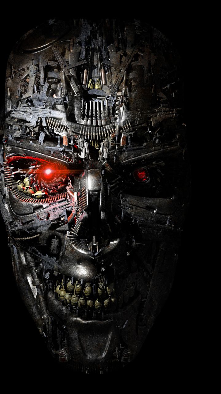 Bone, Robot, Skull, Genesis HD Wallpaper For Android Logo