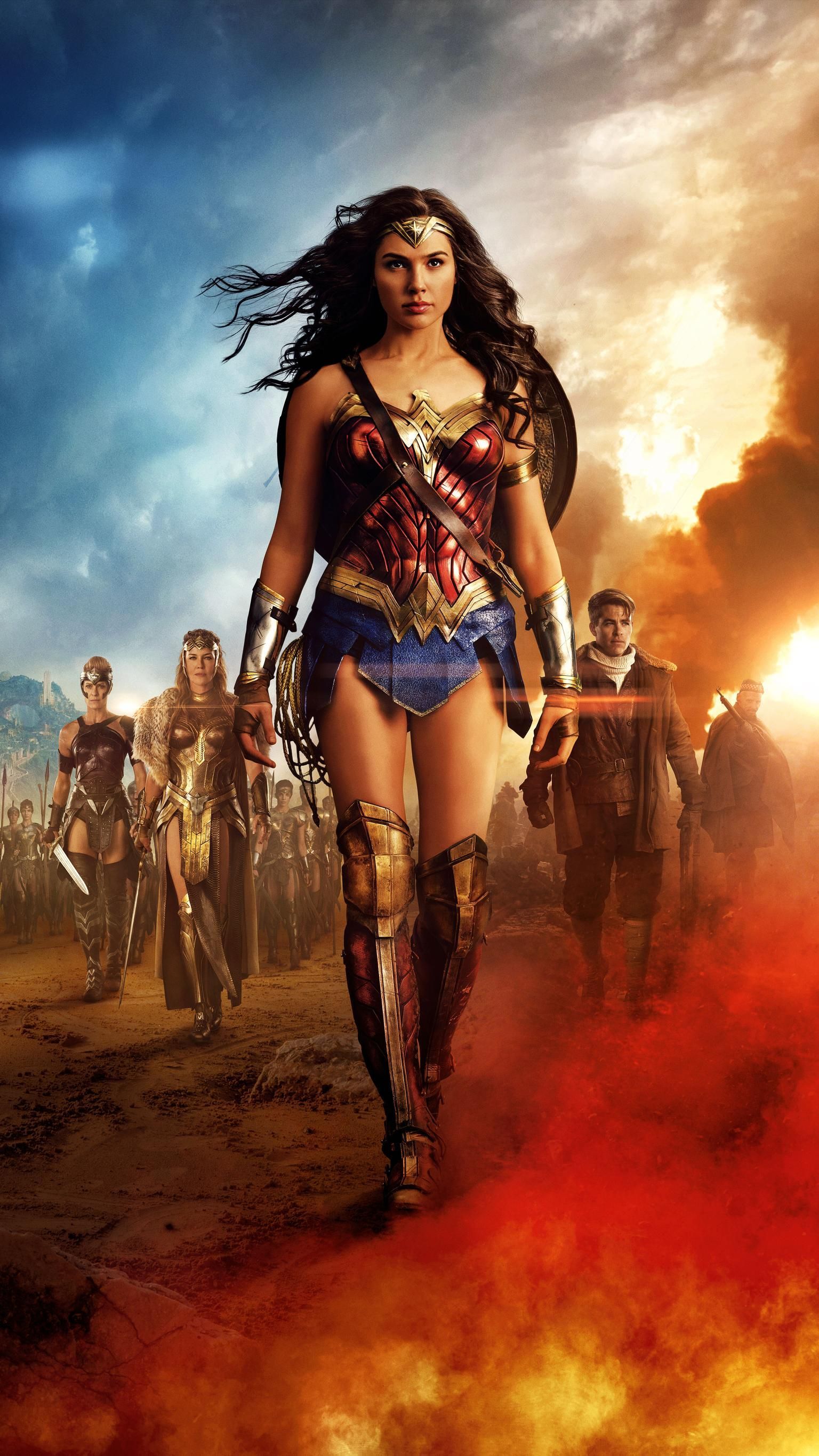 Wonder Woman (2017) Phone Wallpaper. Wonder woman movie, Wonder