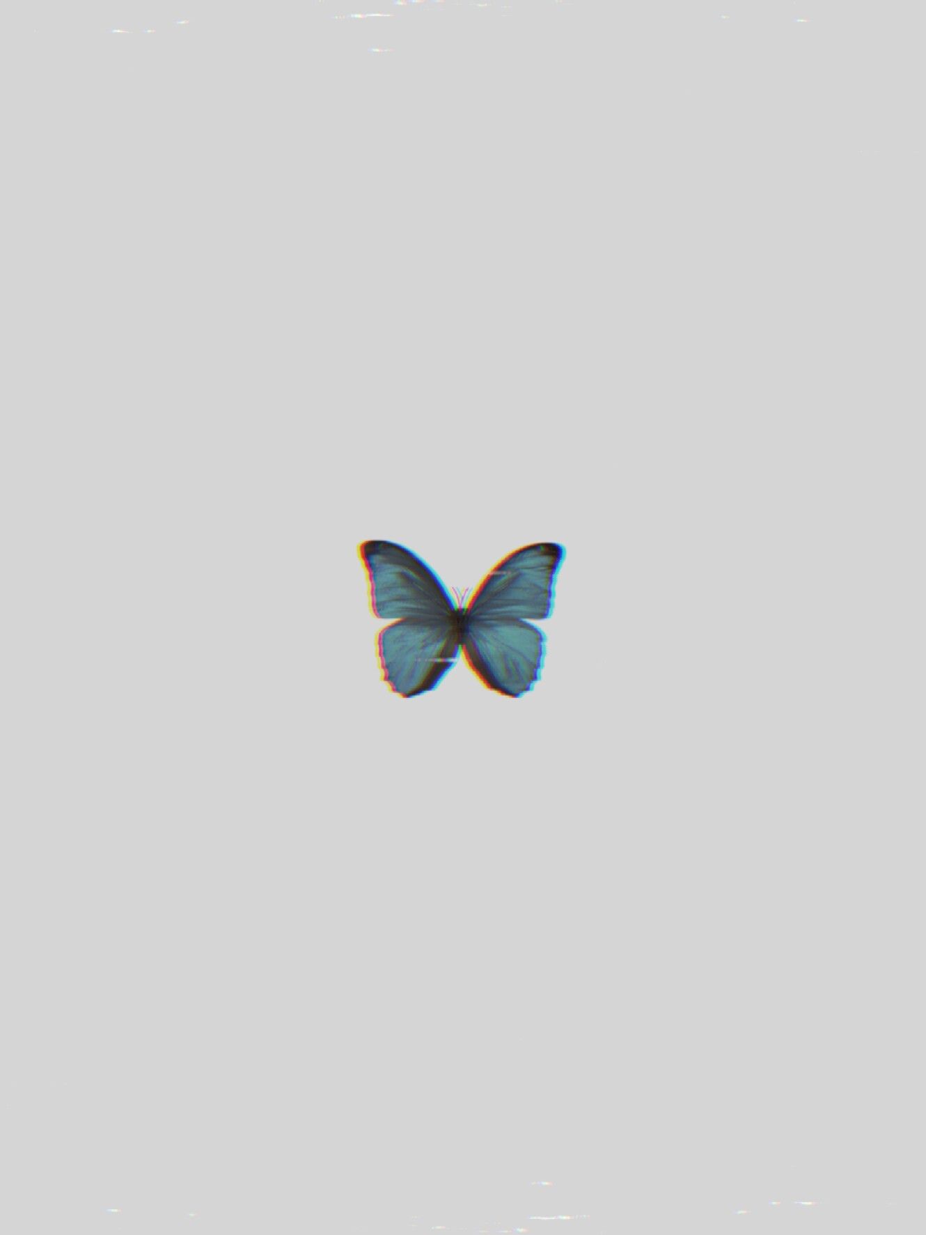 freetoedit butterfly blue VHS wallpaper aesthetic
