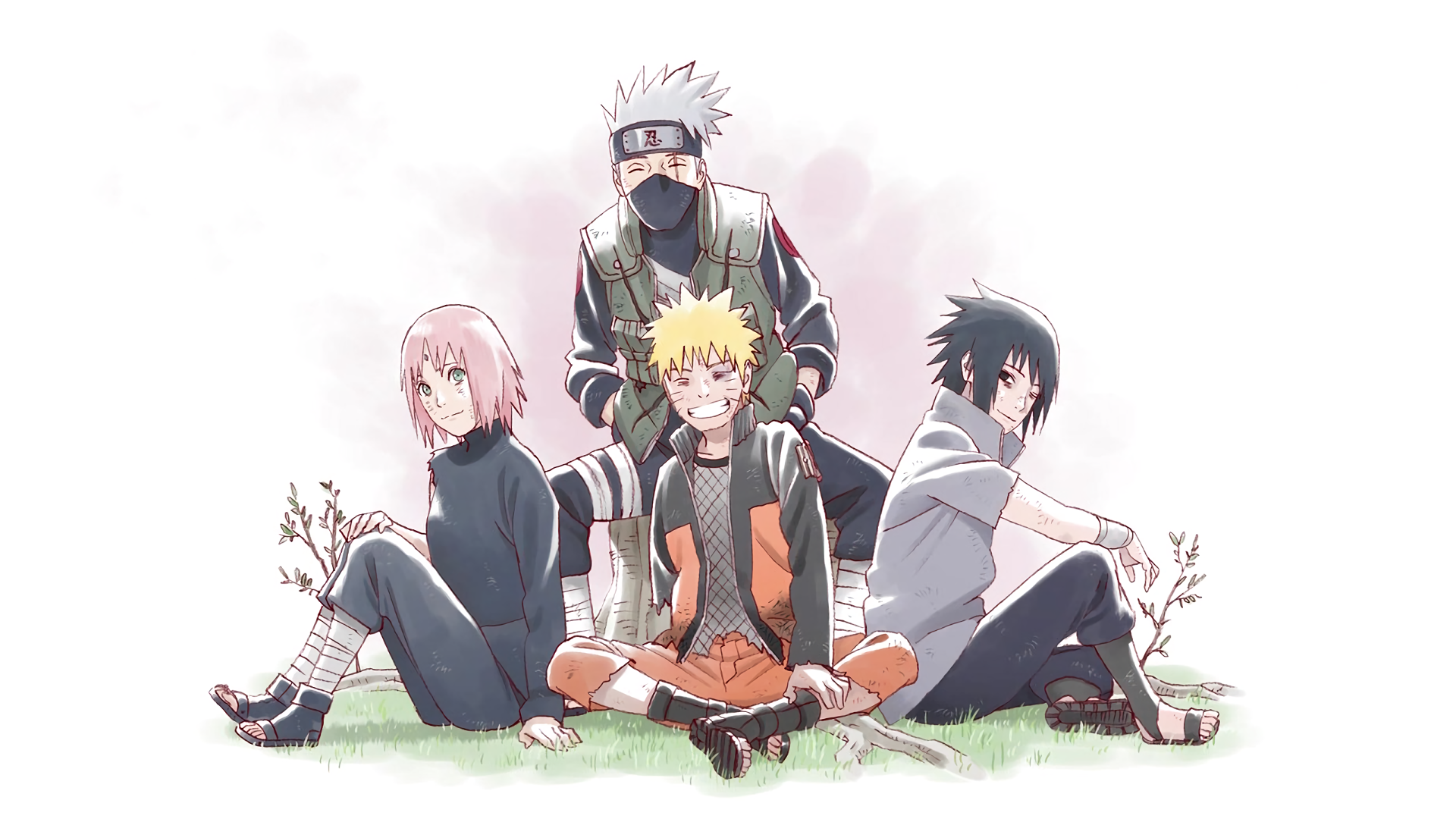 naruto fã Art: Kakashi, Naruto, Sasuke and Sakura