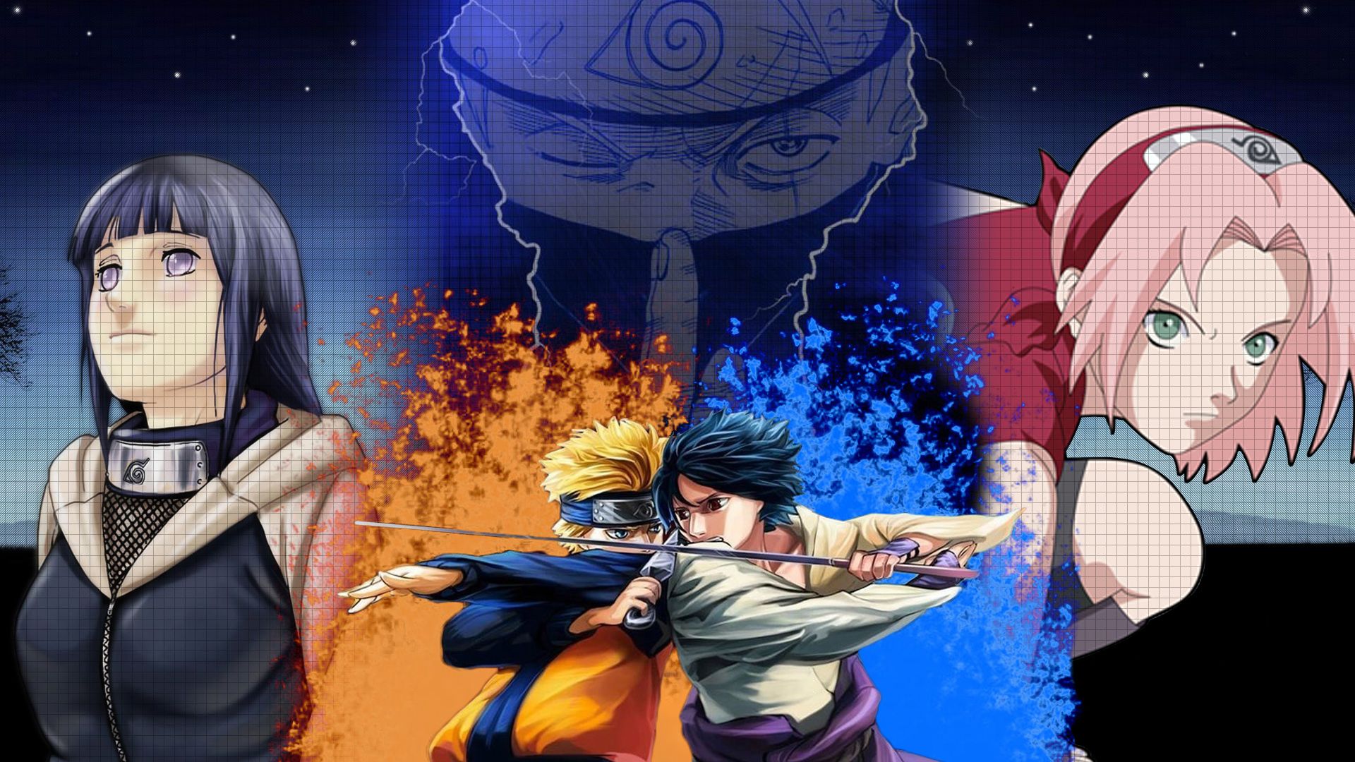 Free download Hinata Naruto Sasuke Sakura Kakashi Wallpaper
