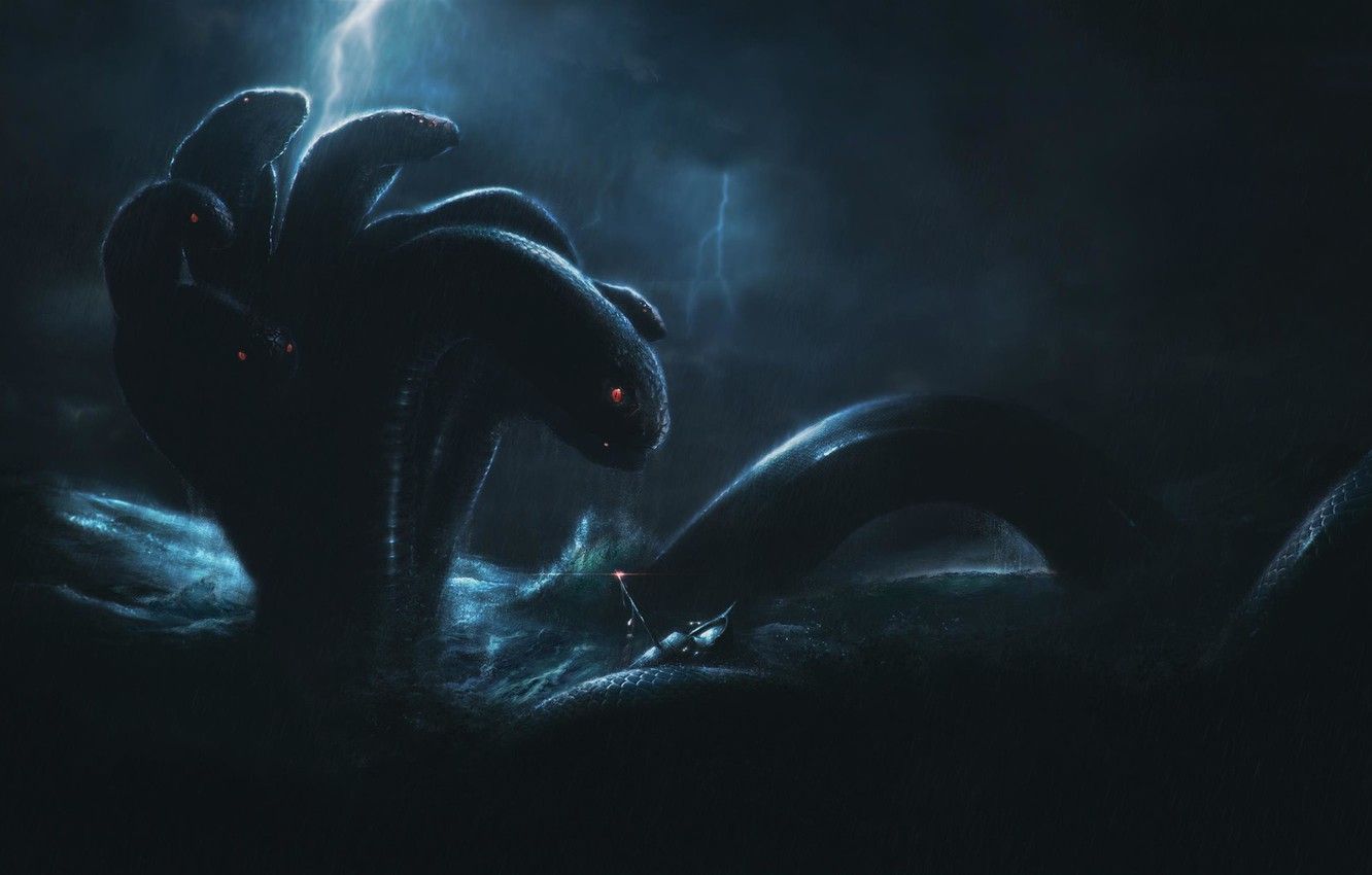 Wallpaper Water, Sea, Storm, Snakes, Fiction, Concept Art, Creatures, Myths, TIGΞΓ, Token, Kali Nag, Indian Mythology, The Kali Nag, RUPAM Γc, Kalinag, By TIGΞΓ Image For Desktop, Section фантастика