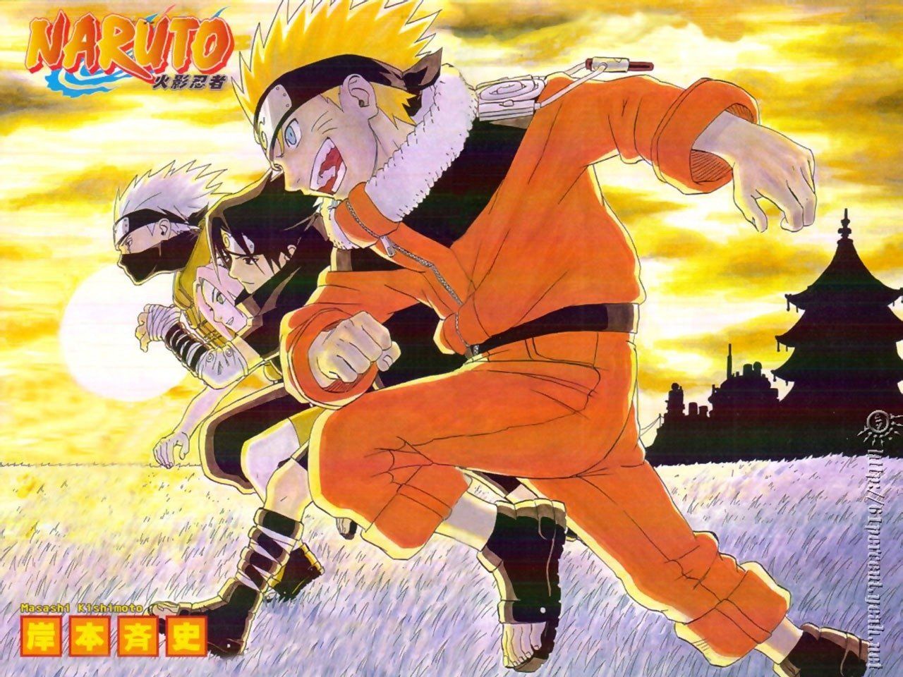 Naruto & Sakura & Sasuke & Kakashi Wallpaper