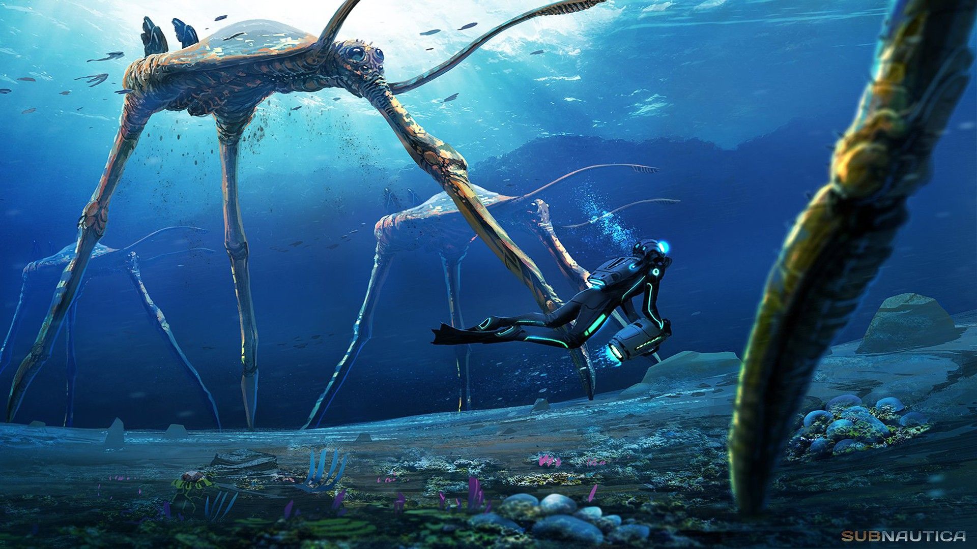 Subnautica Treaders Subnautica Wallpaper