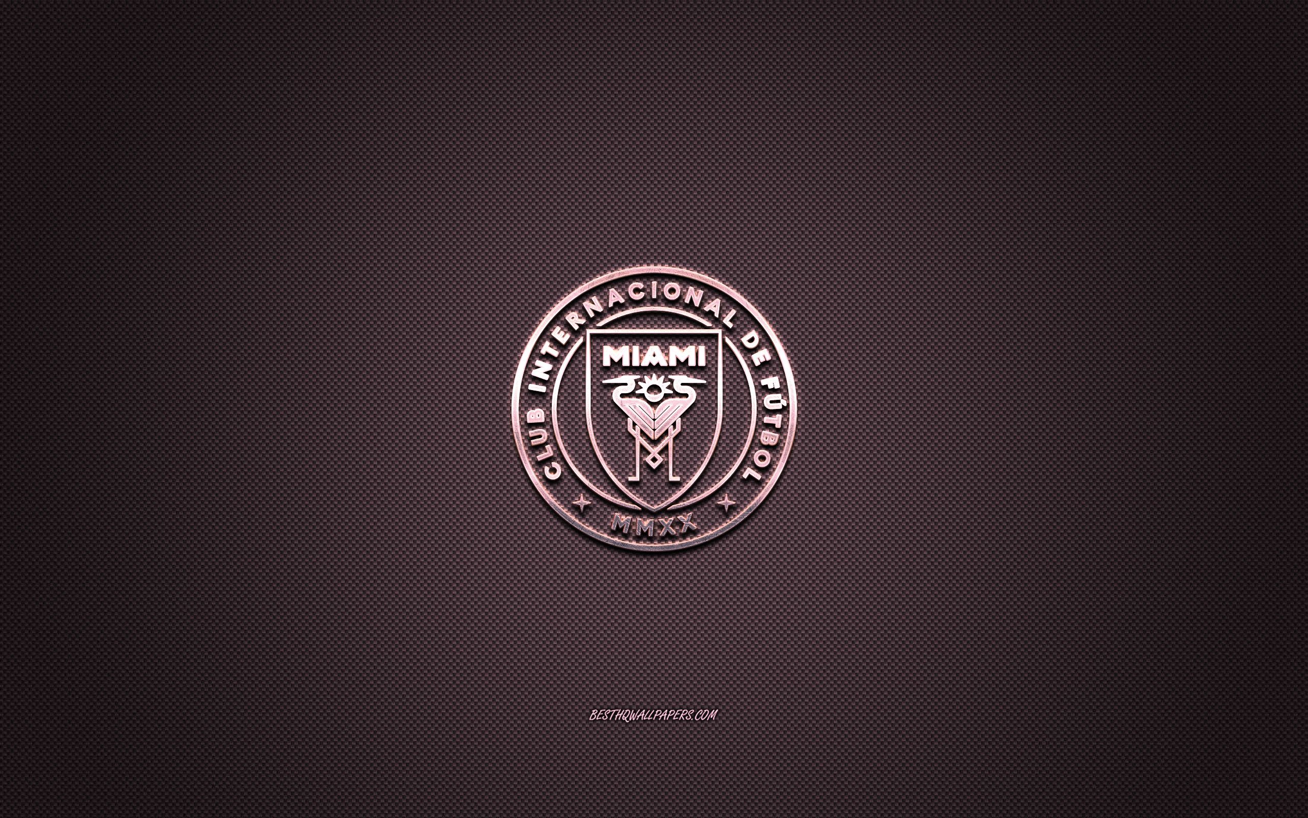 Download wallpaper Inter Miami CF logo, american football club