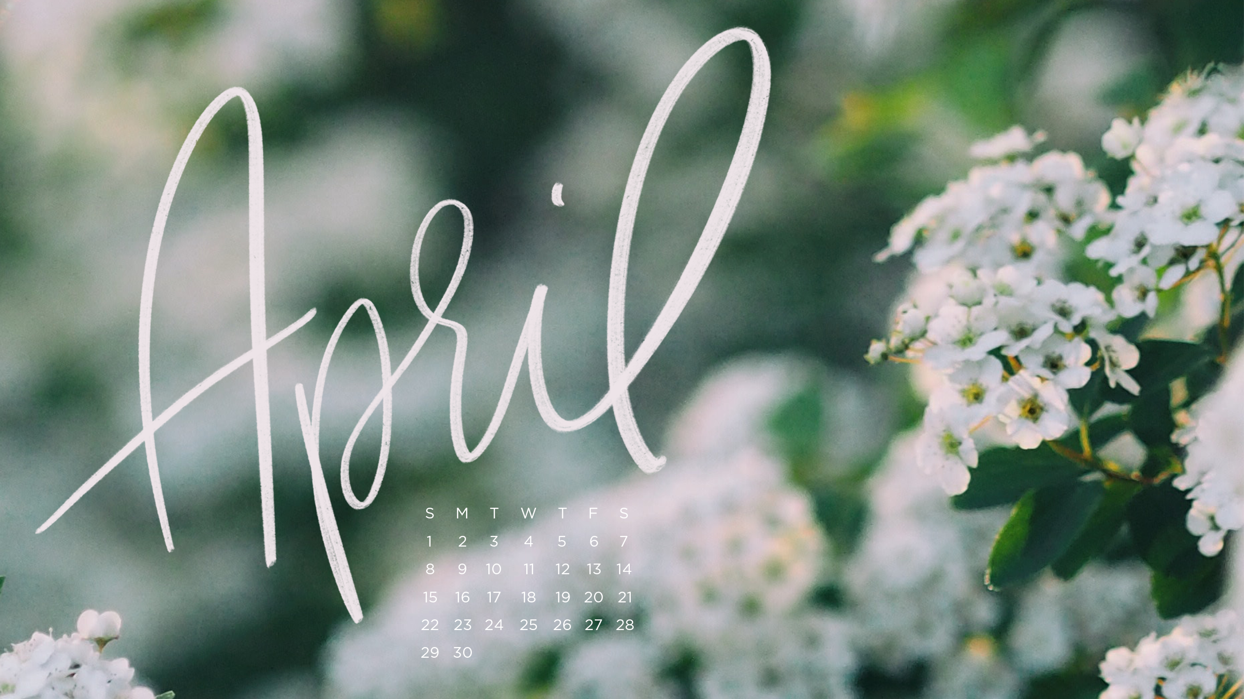 April 2019 Free Desktop CalendarWallpaper from Marmalead
