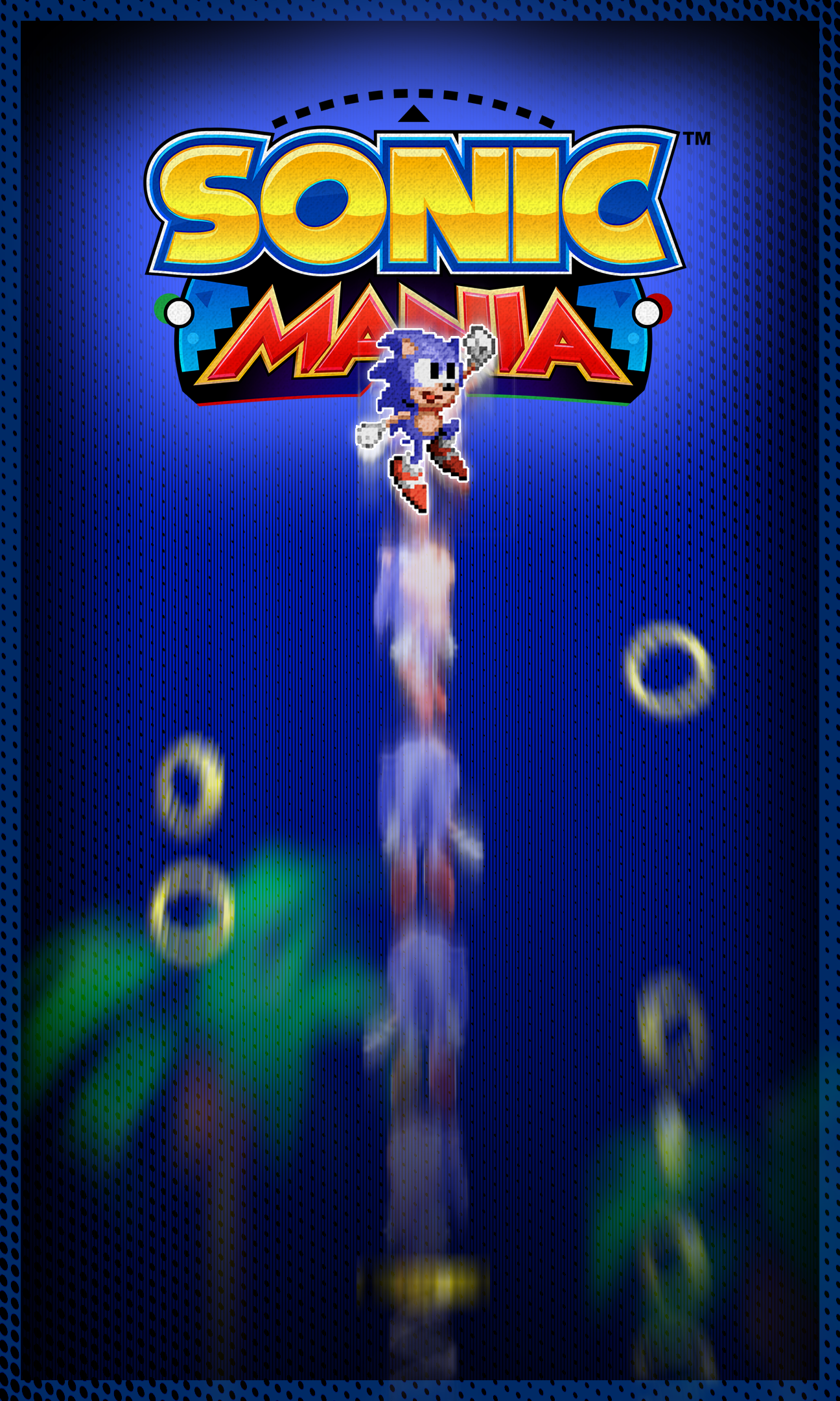 I made a neat phone wallpapers based on Sonic Mania