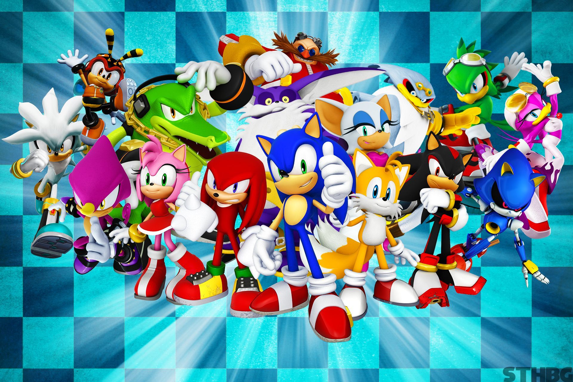 Sonic The Hedgehog And Friends Wallpaper