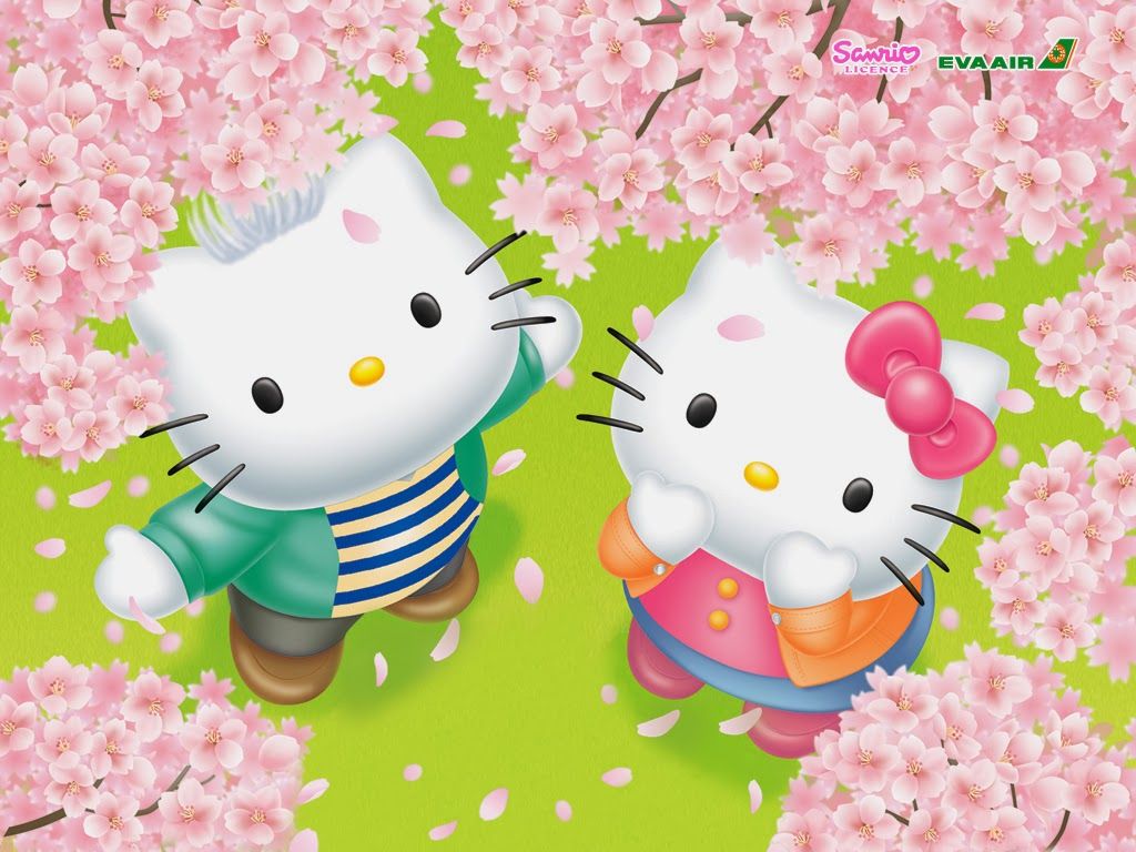 Hello Kitty Spring, HD Wallpaper & background Download