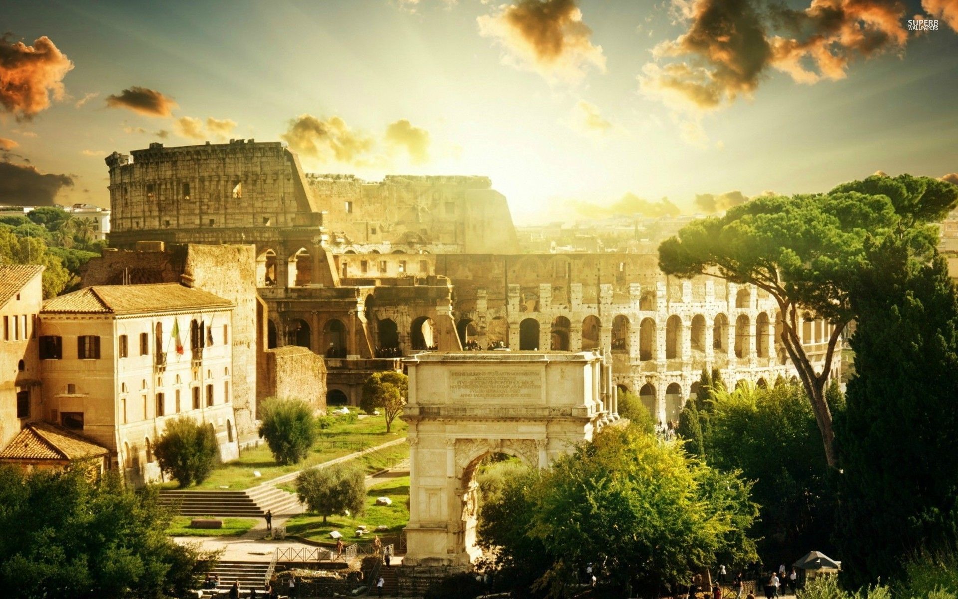 Colosseum Rome desktop PC and Mac wallpaper