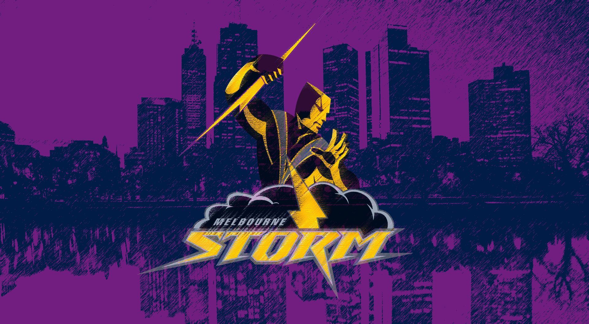Melbourne Storm Purple City Wallpaper by Sunnyboiiii. Purple city