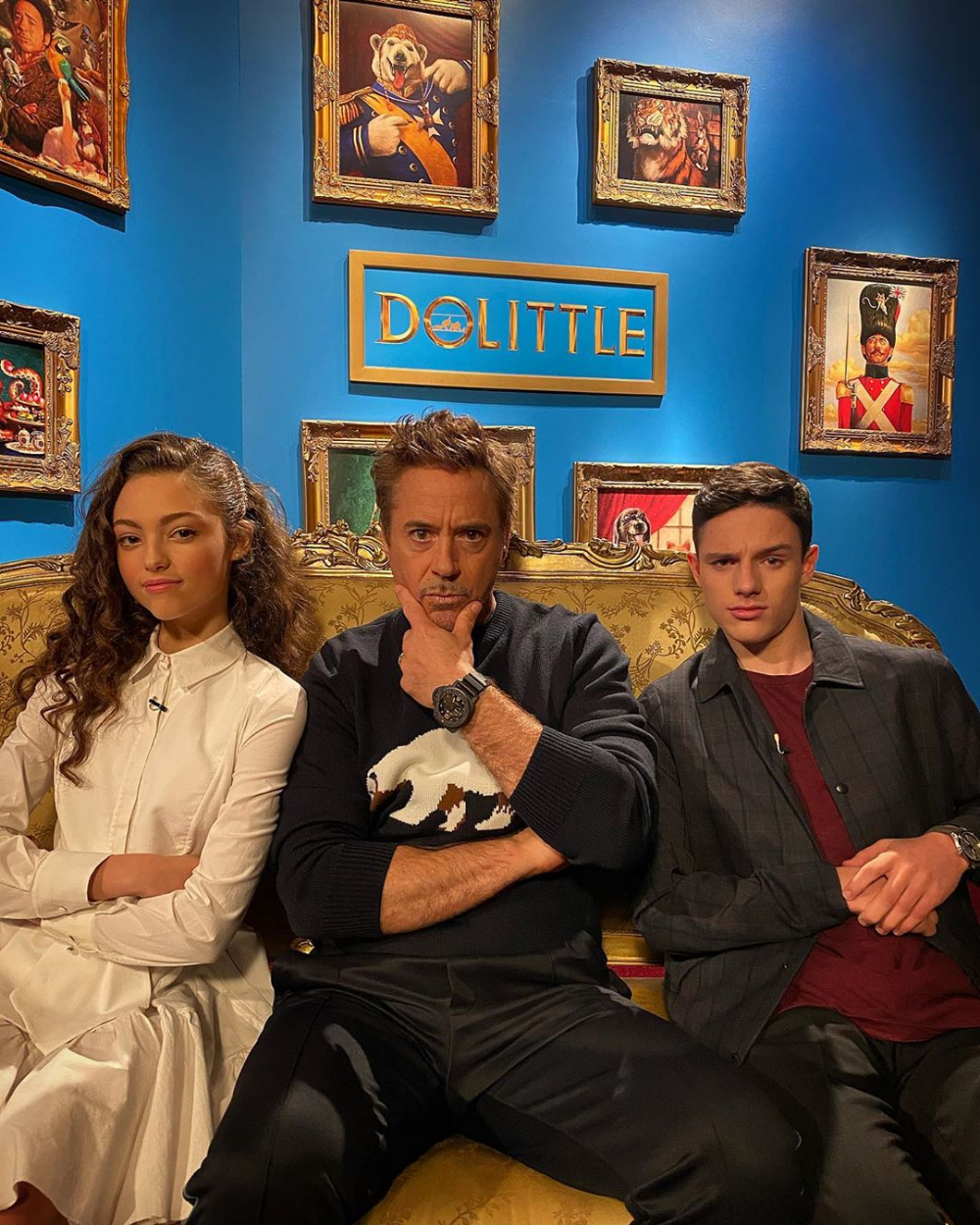 Robert Downey, Jr. Doolittle Press Tour. Robert