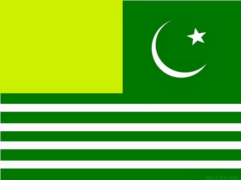 AMB DADYAL AZAD KASHMIR: AZAD JAMMU KASHMIR FLAG MADE BY IRFAN