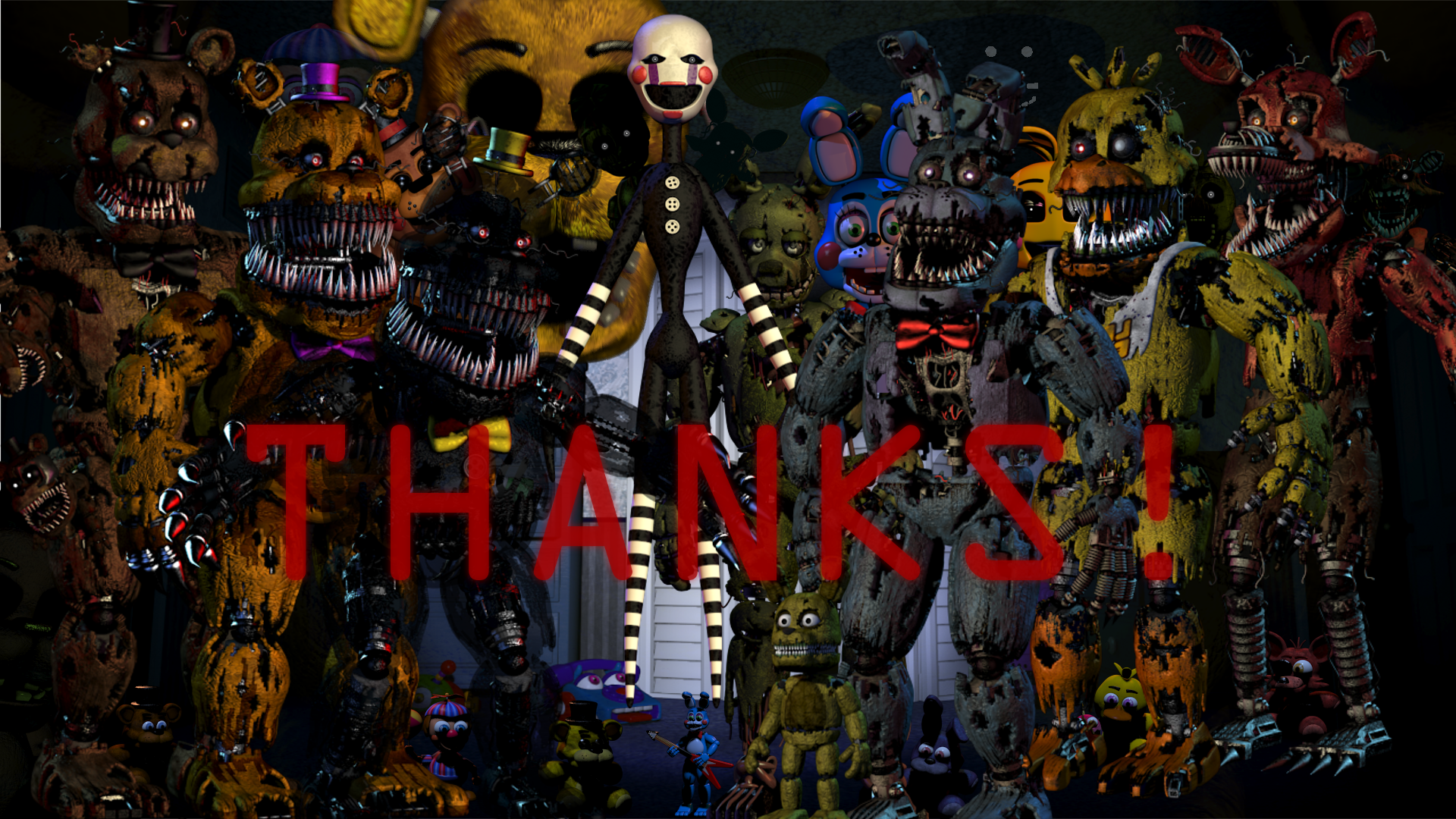Fnaf Thank You Wallpaper Thank You, HD Wallpaper