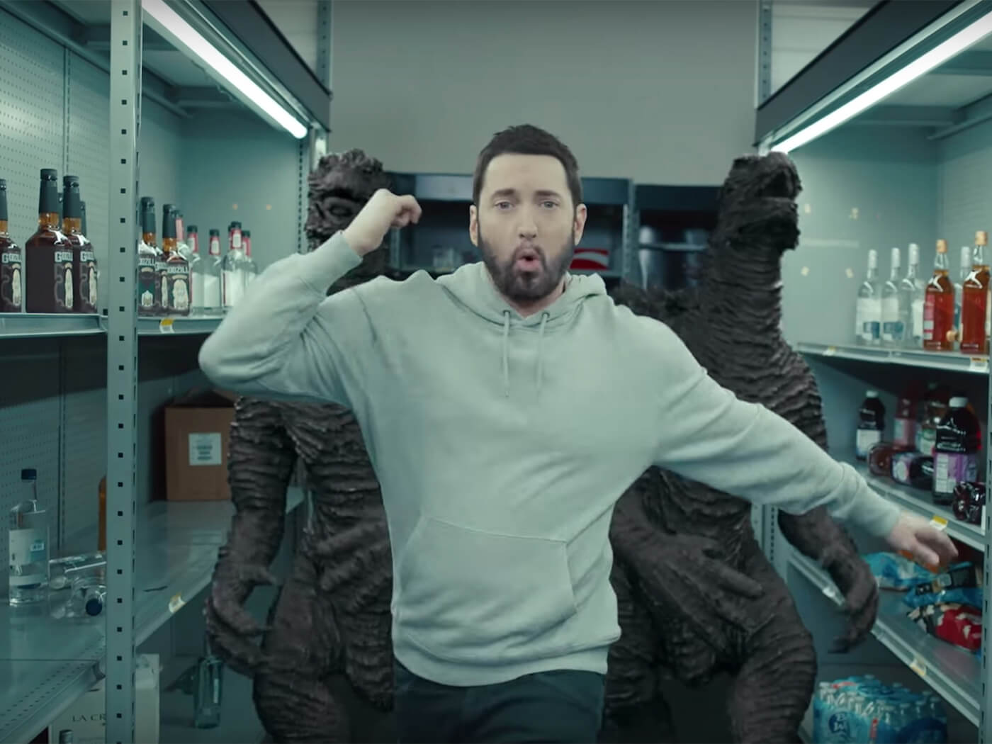 Eminem pays tribute to Juice WRLD in “Godzilla” video