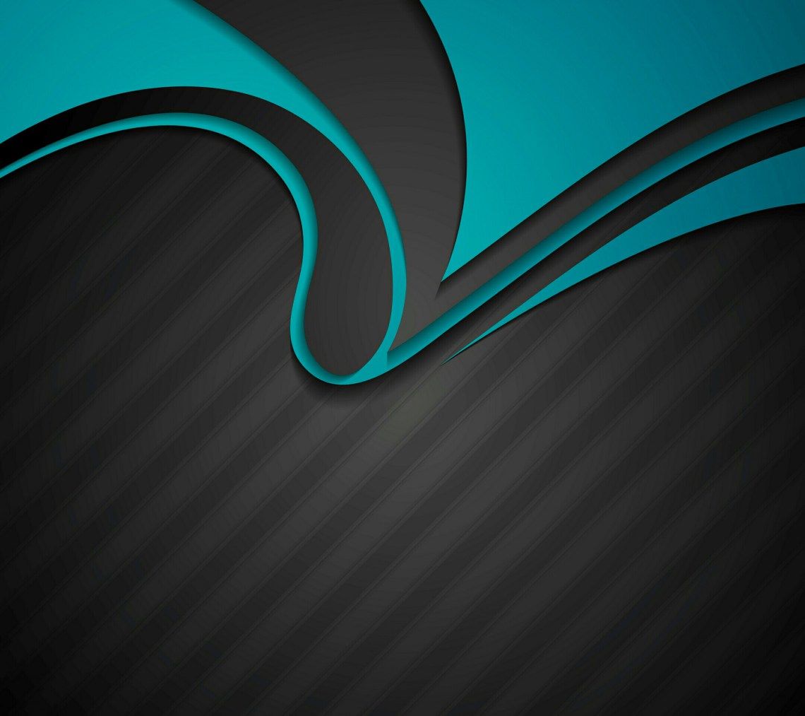 Teal Abstract Shape Wallpaper 28503