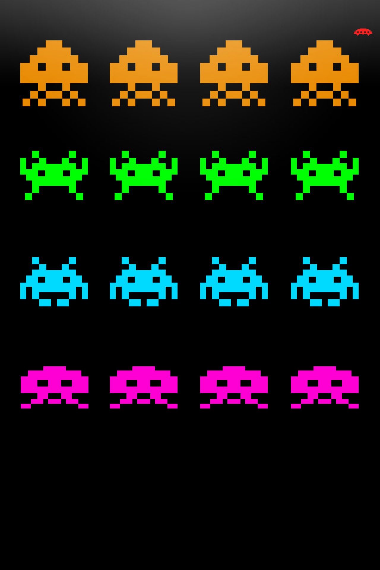 space invaders from iPhone Candy. Cute wallpaper, Space invaders