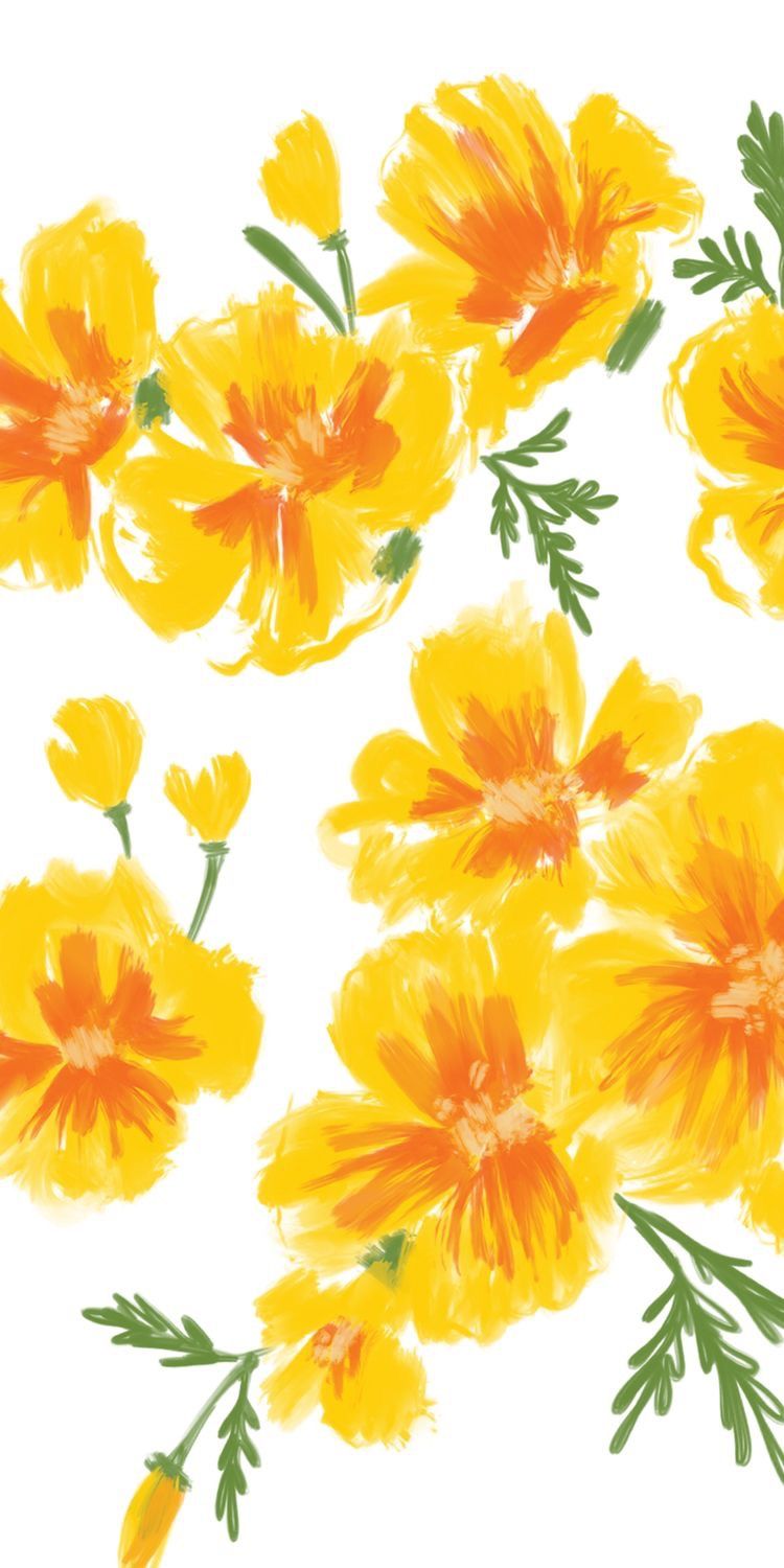 Aesthetic Clipart Sunflower iPhone Wallpaper