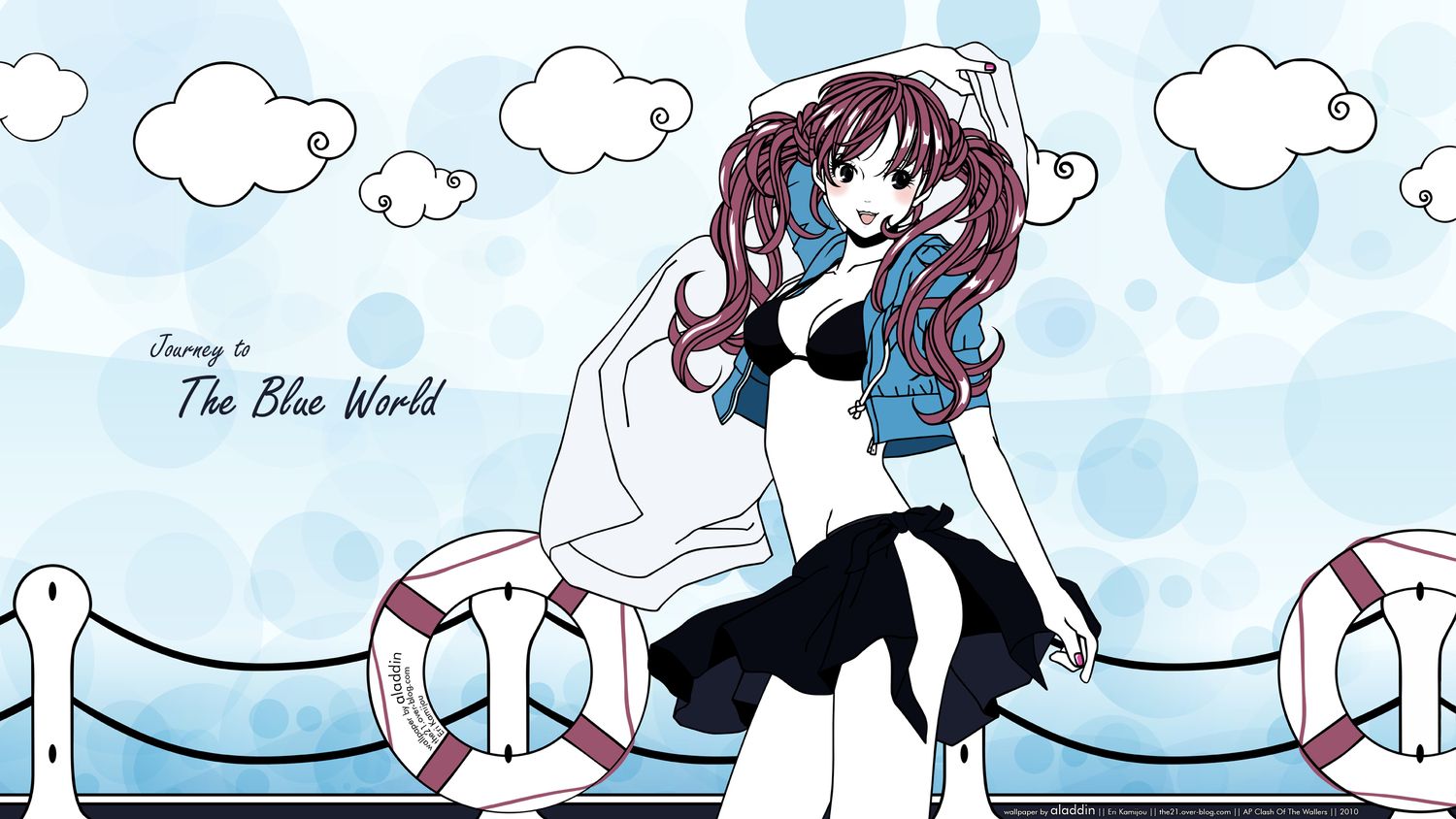 bra kamijou eri twintails underwear. konachan.com.com