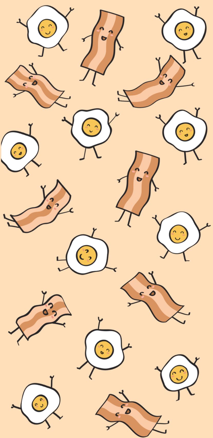 Cute Eggs And Bacon Wallpapers Wallpaper Cave