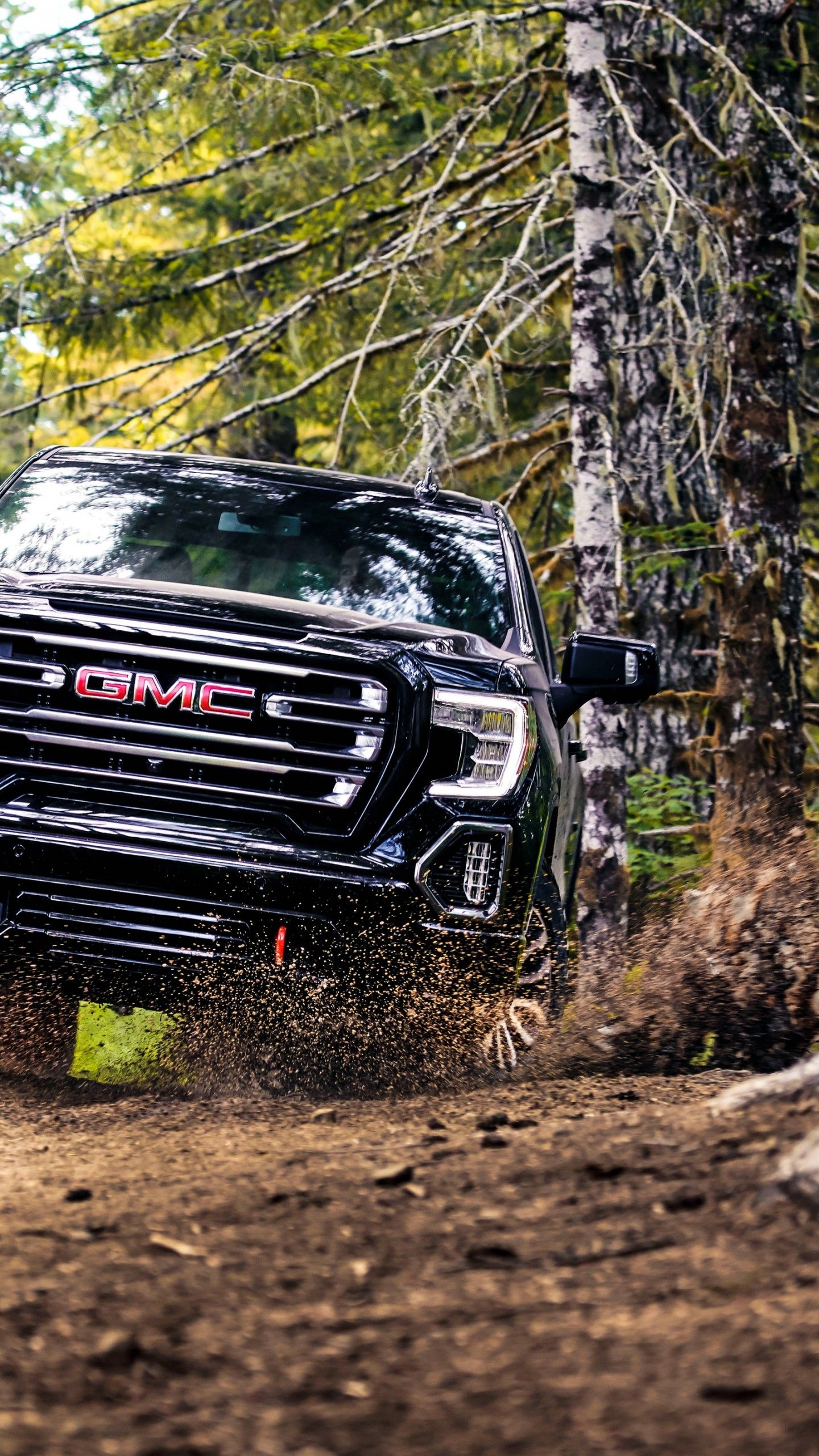 Wallpaper GMC Sierra AT4 Crew Cab, Off Roading, 2019, 4K