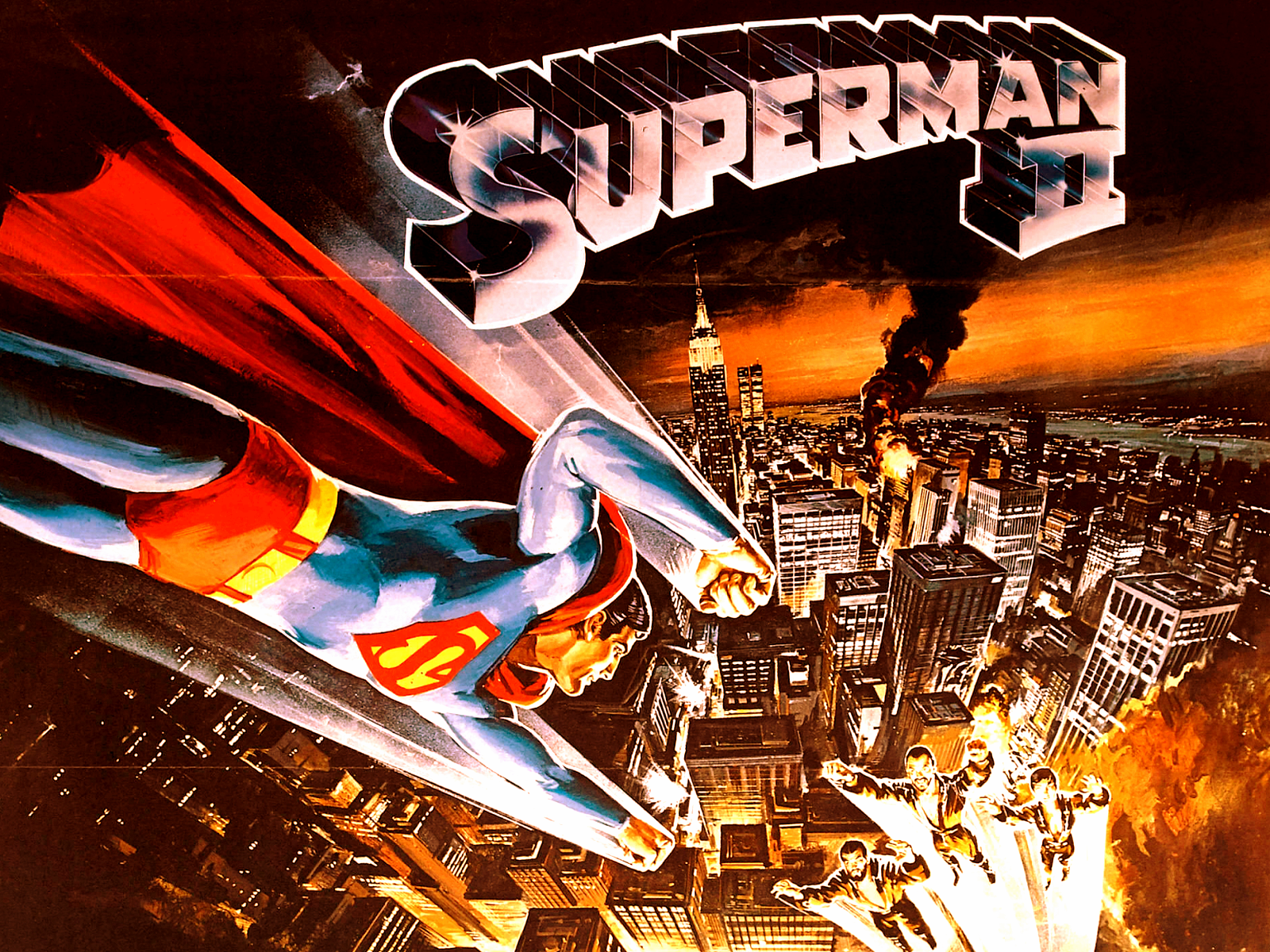 Superman II Vintage Poster desktop PC and Mac wallpaper