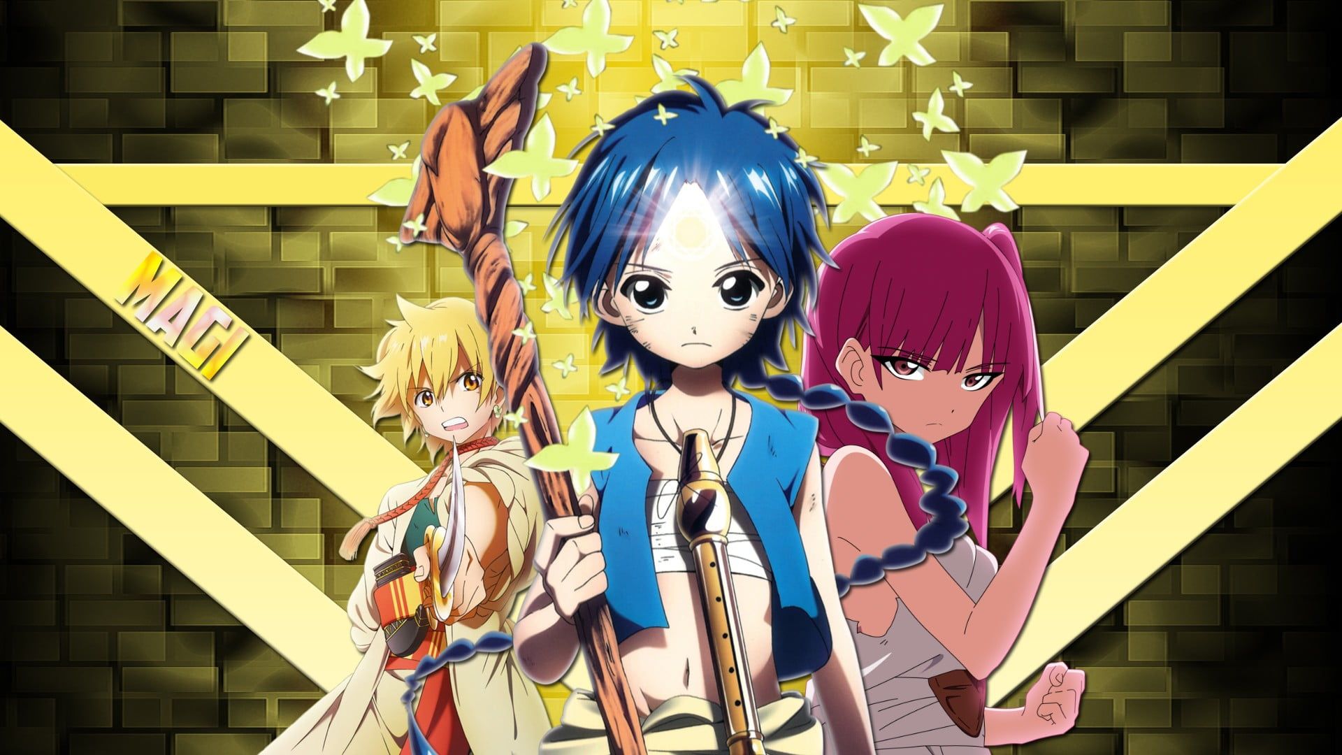 Magi anime wallpaper, Aladdin (Magi), Magi: The Labyrinth of Magic, Alibaba Saluja, anime HD wallpaper