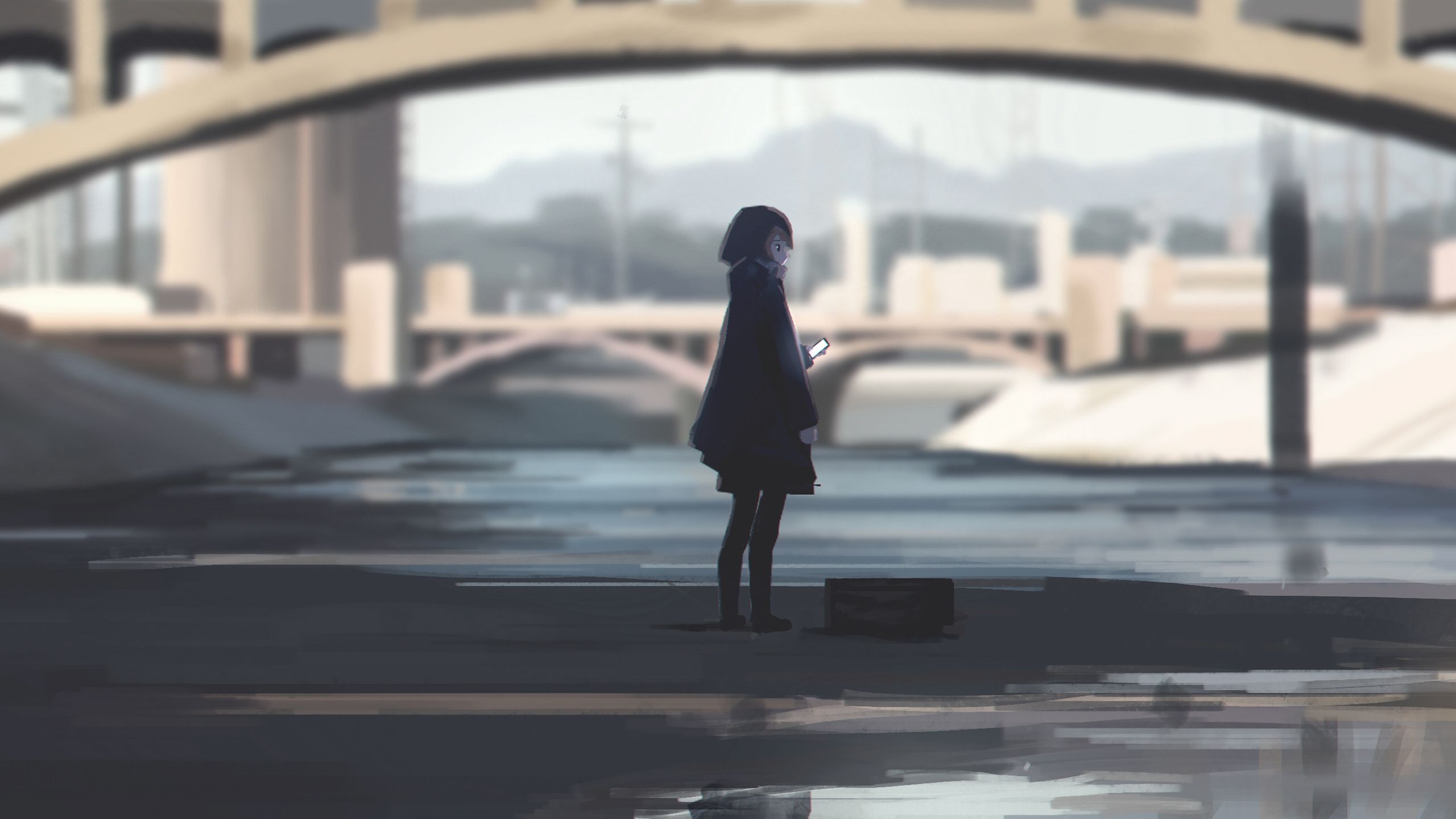 Anime Girl Original Art, HD Anime, 4k Wallpaper, Image