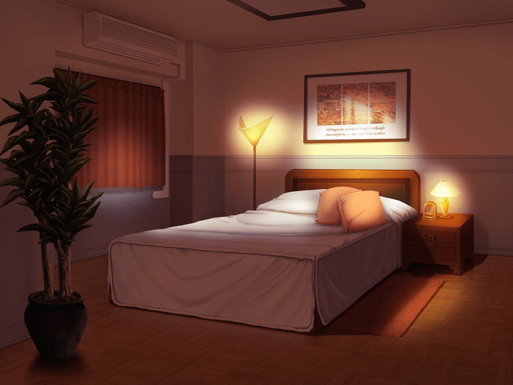 Cute Anime Bedroom Background Night - Lwytm Eqvpm