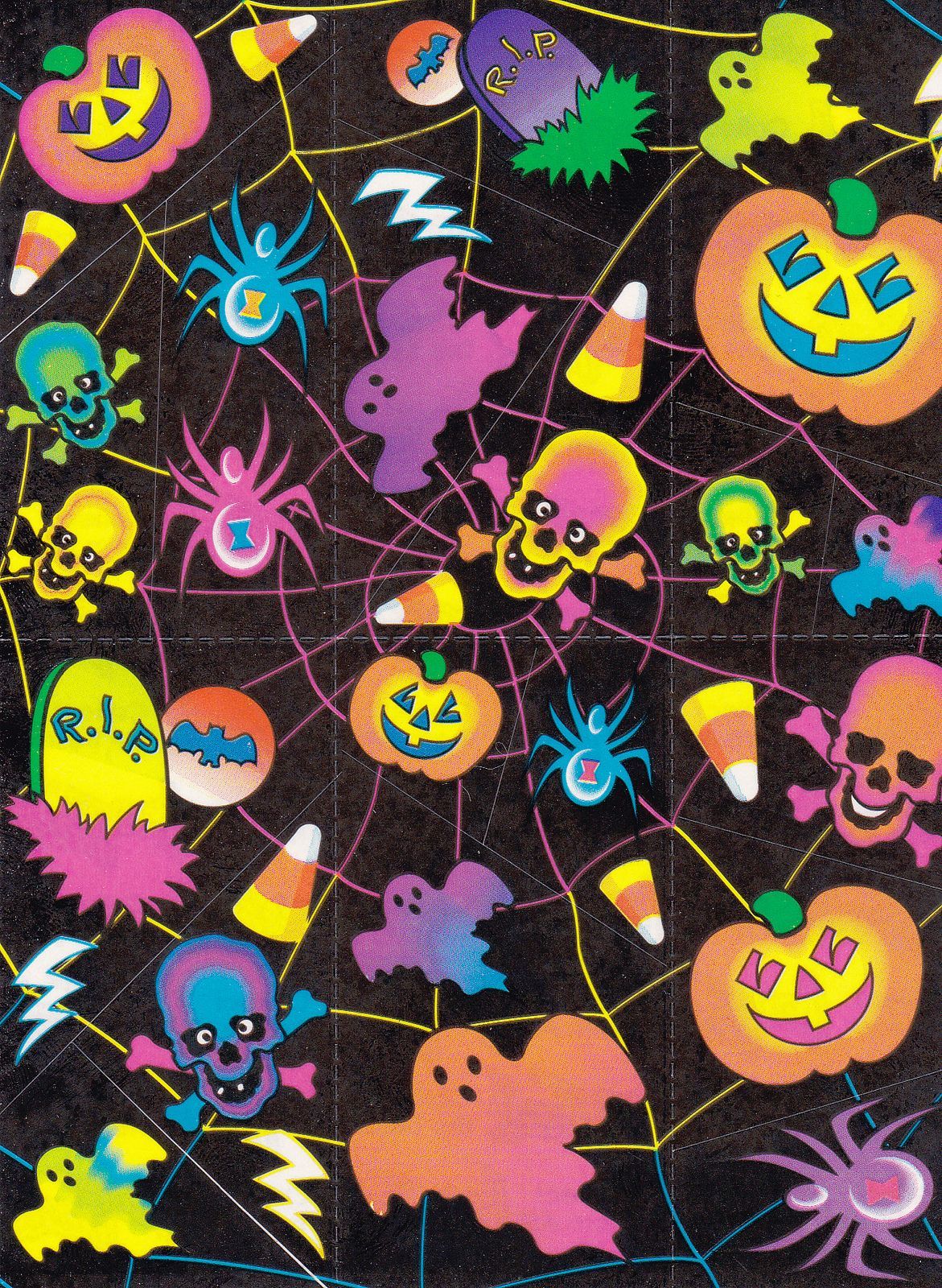Lisa Frank Halloween. Halloween wallpaper, Lisa frank stickers