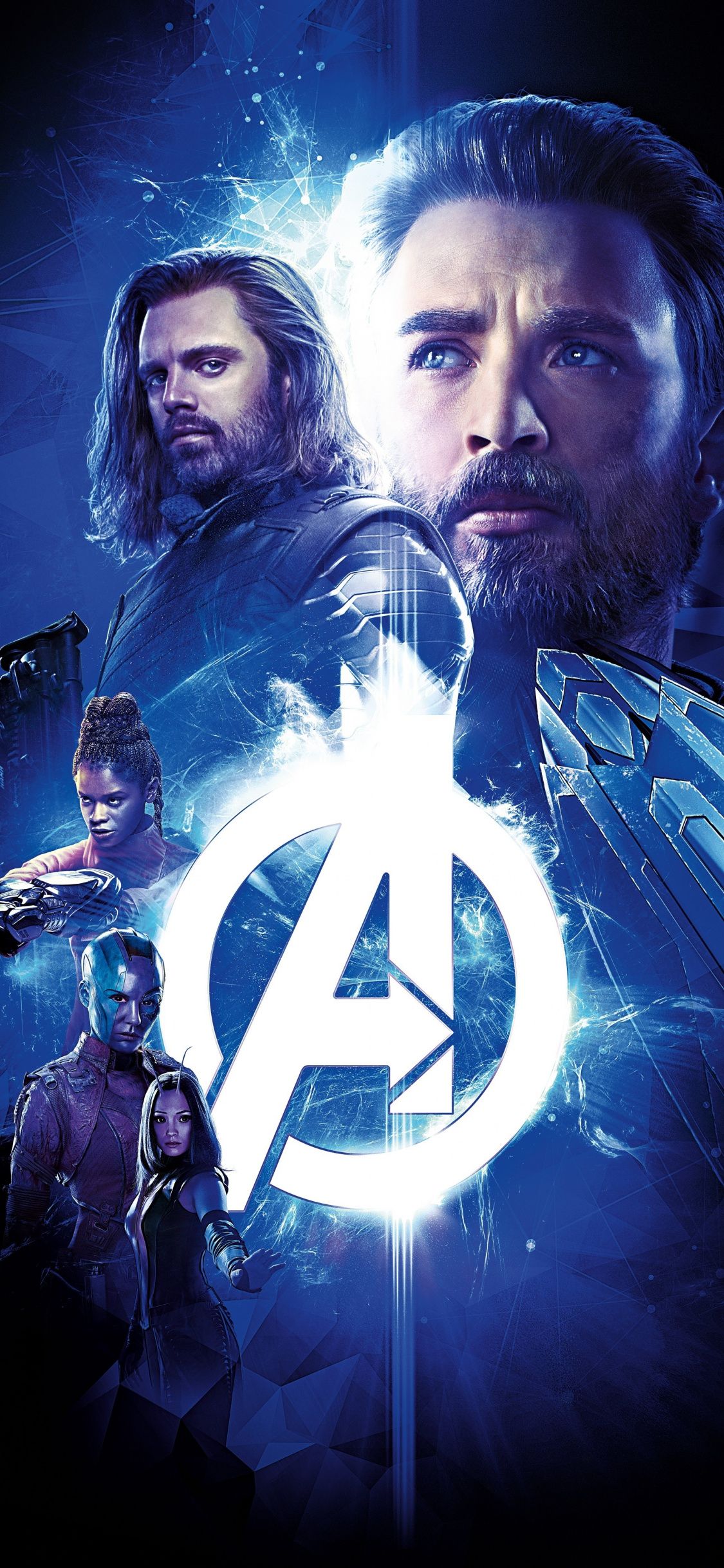 Download 1125x2436 wallpaper avengers: infinity war, minimal