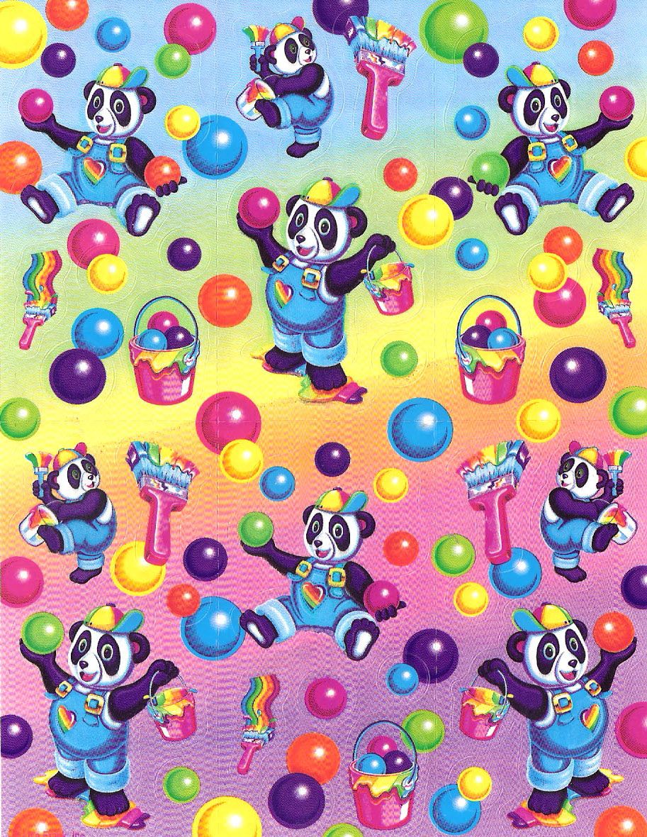Cover of my lisa frank sticker book by isabel We Heart It