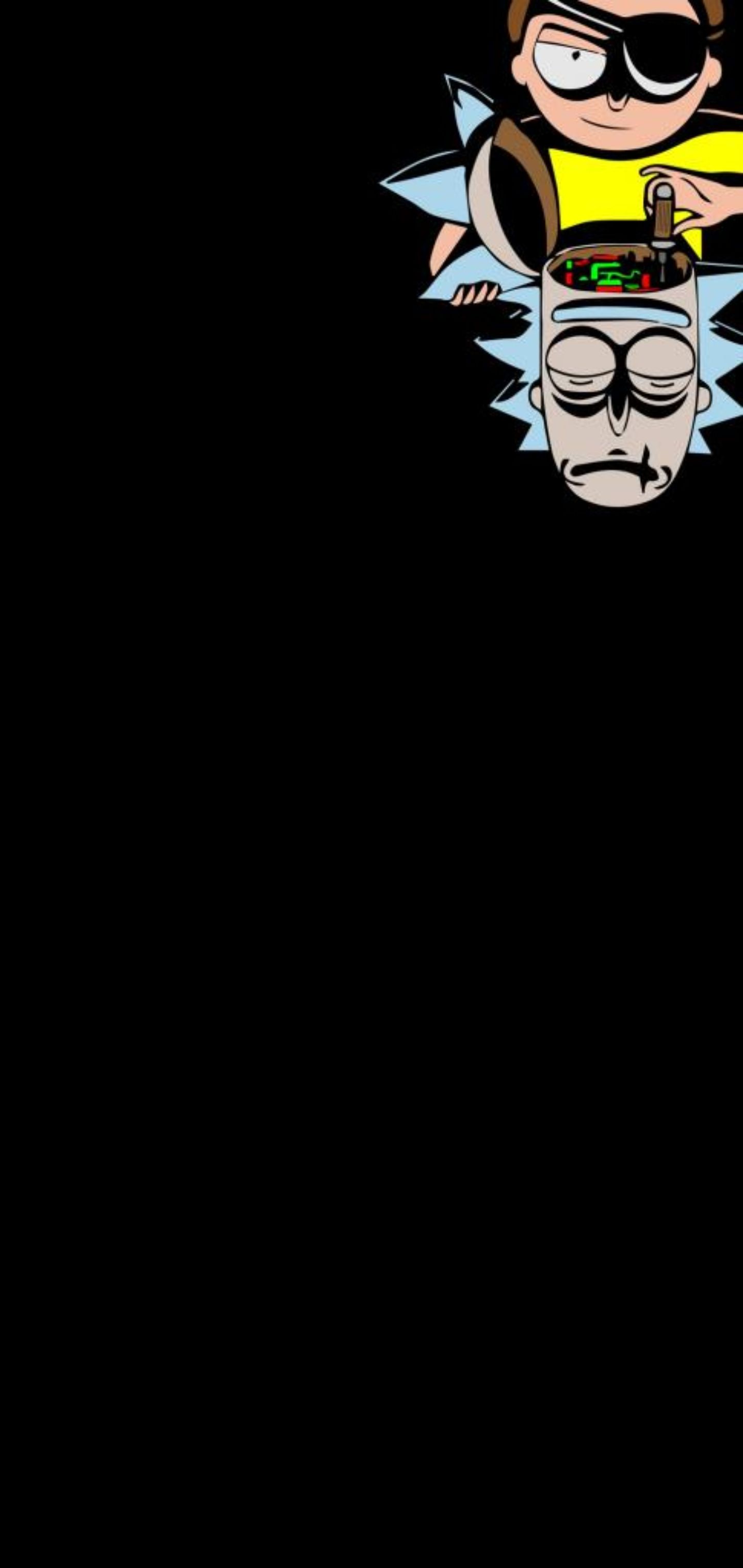 Galaxy S10 Wallpaper Of Evil Rick And Morty And Morty