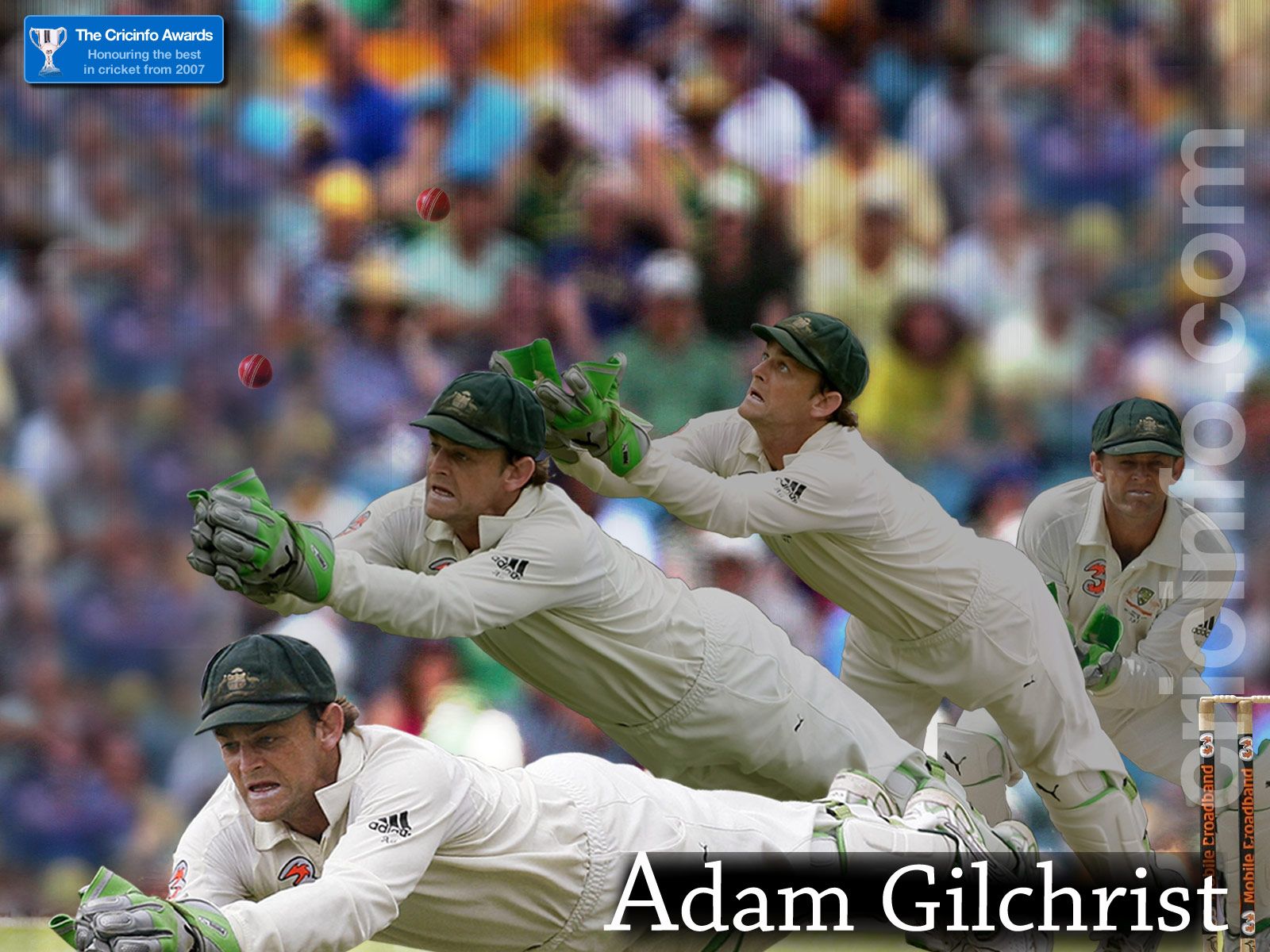Adam Gilchrist, winner ODI batting. Cricket Wallpaper