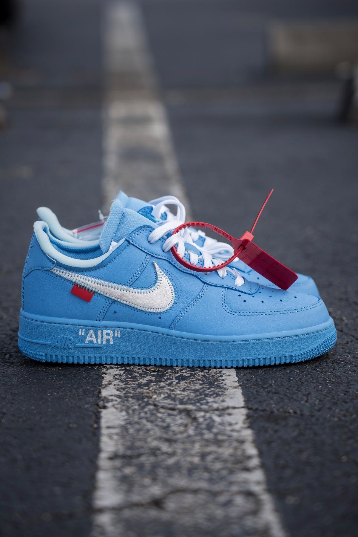 blue off white airforces