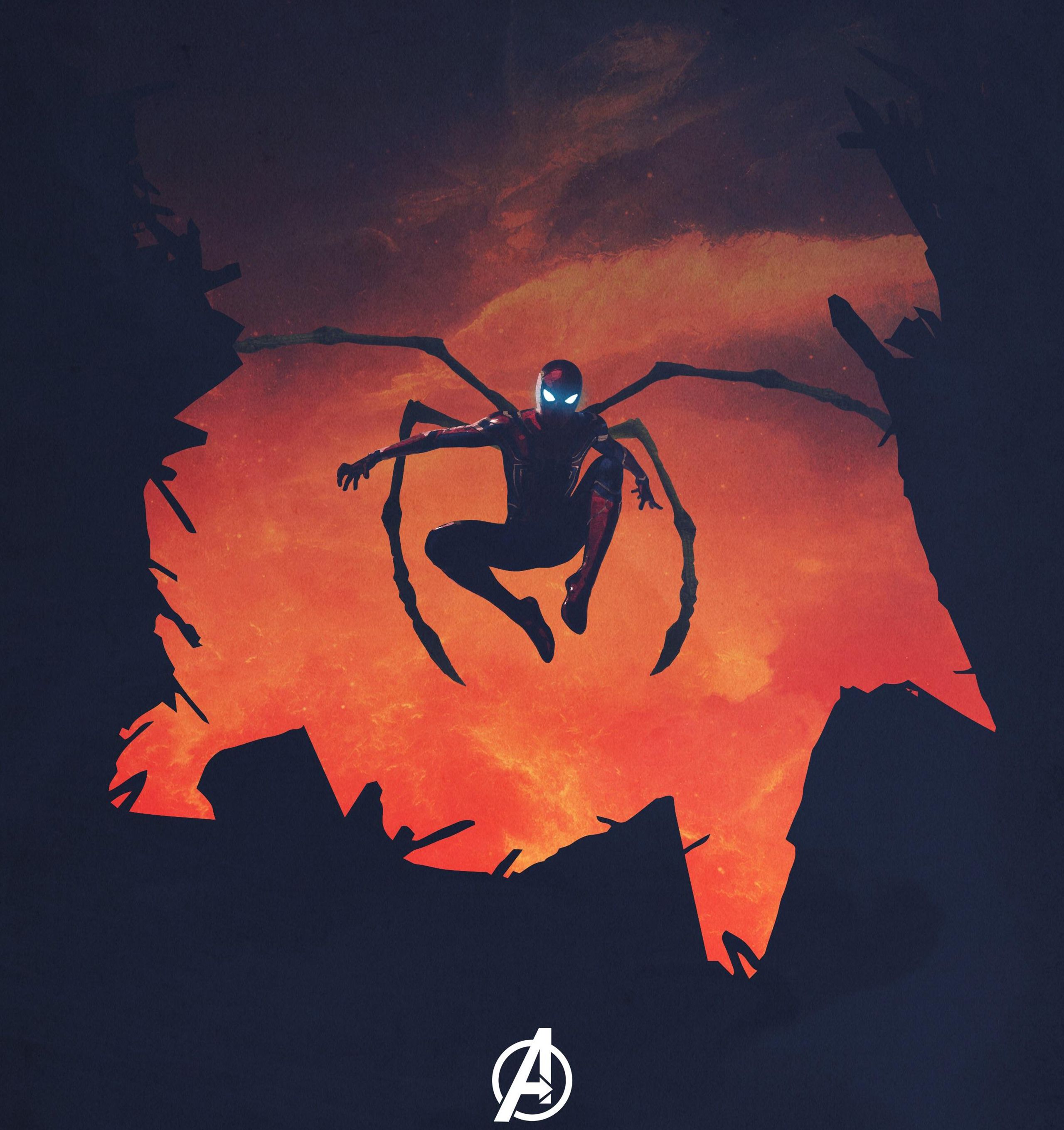 Wallpaper Iron Spider, Spider Man, Avengers: Infinity War, HD