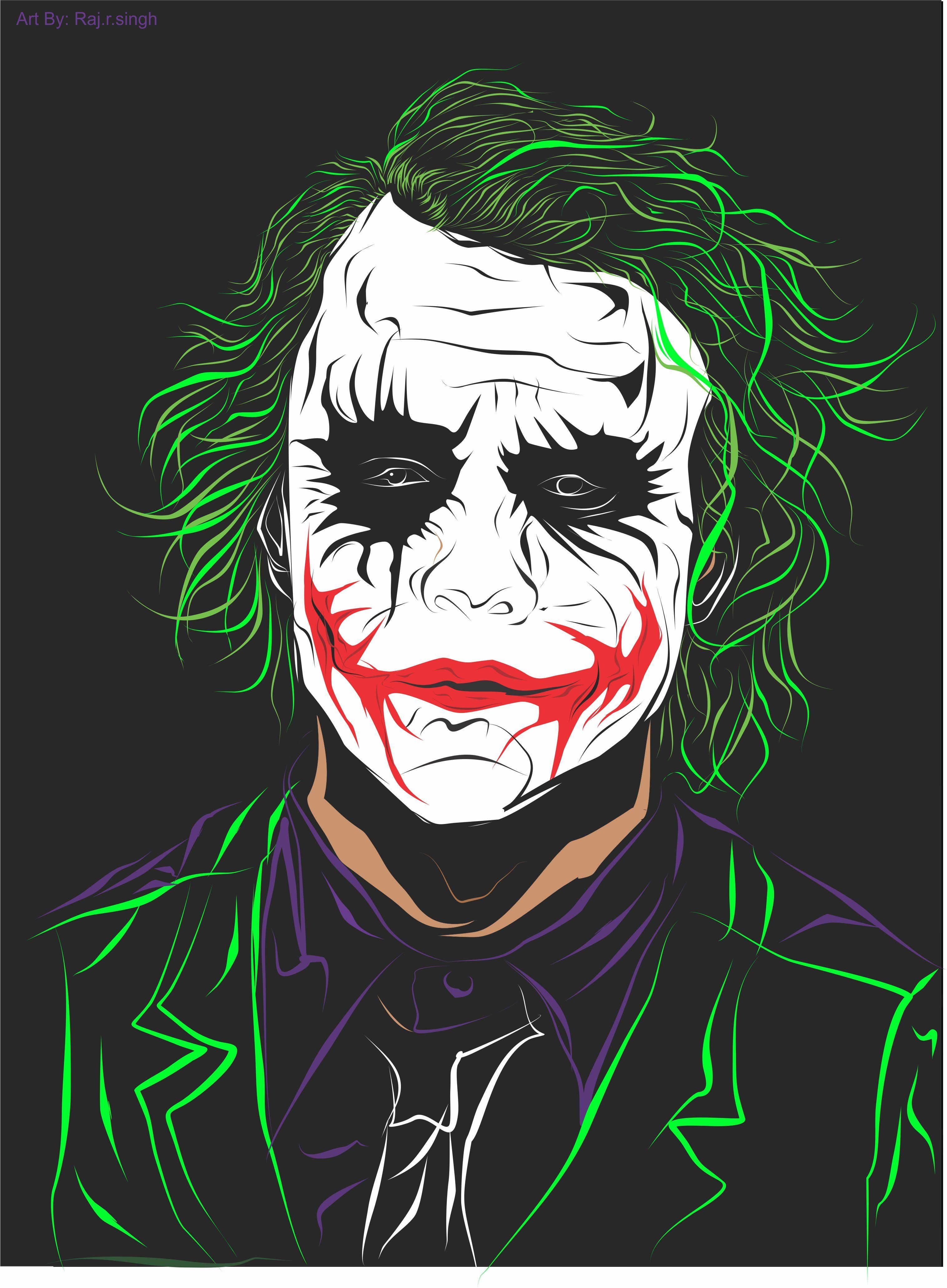 digital art with artistic media from corel draw {full color}. Batman joker wallpaper, Joker wallpaper, Joker drawings