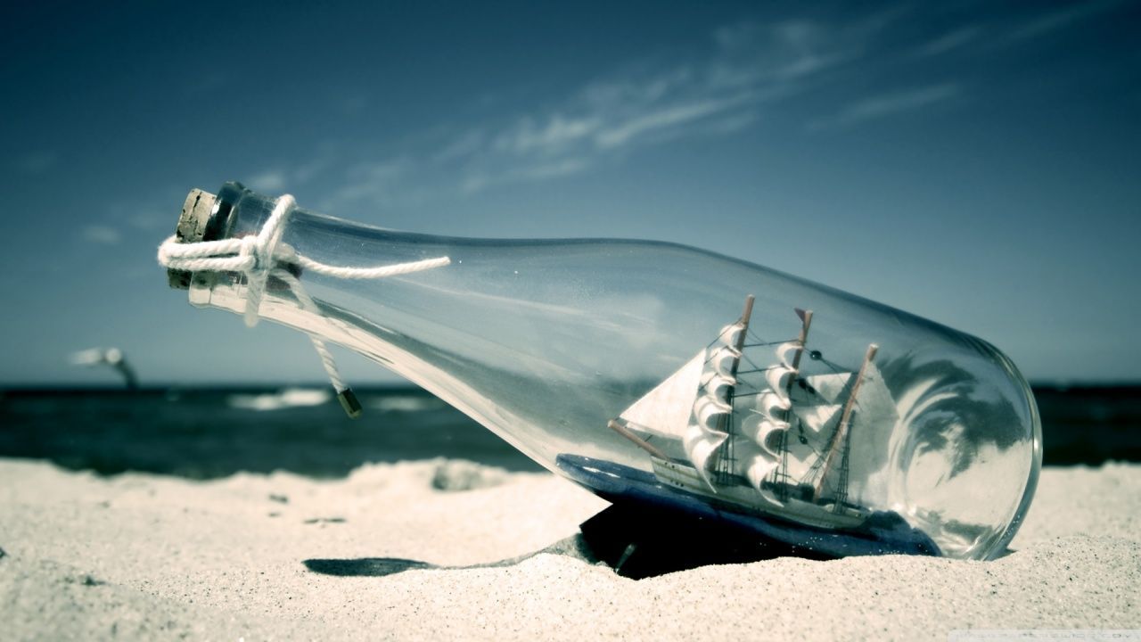 Ship In A Bottle Ultra HD Desktop Background Wallpaper for 4K UHD