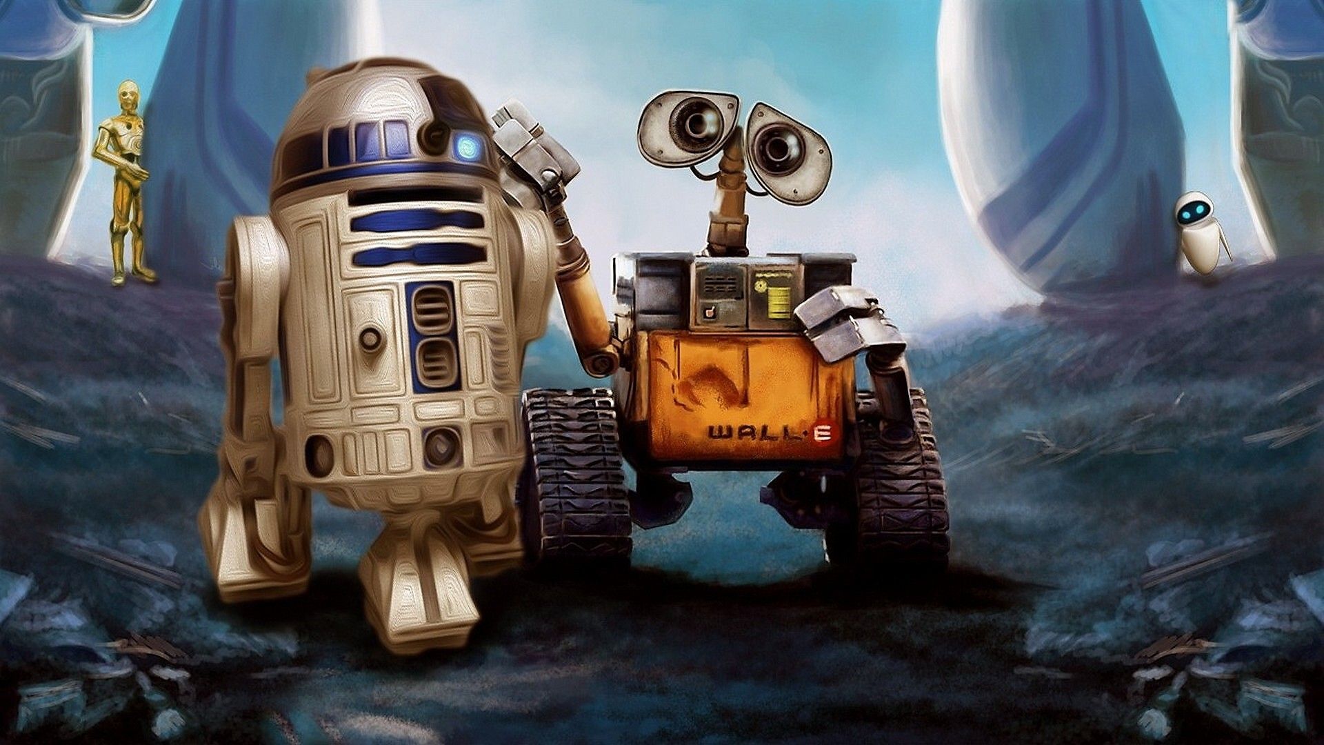 #crossover, #Pixar Animation Studios, #robot, #R2 D2