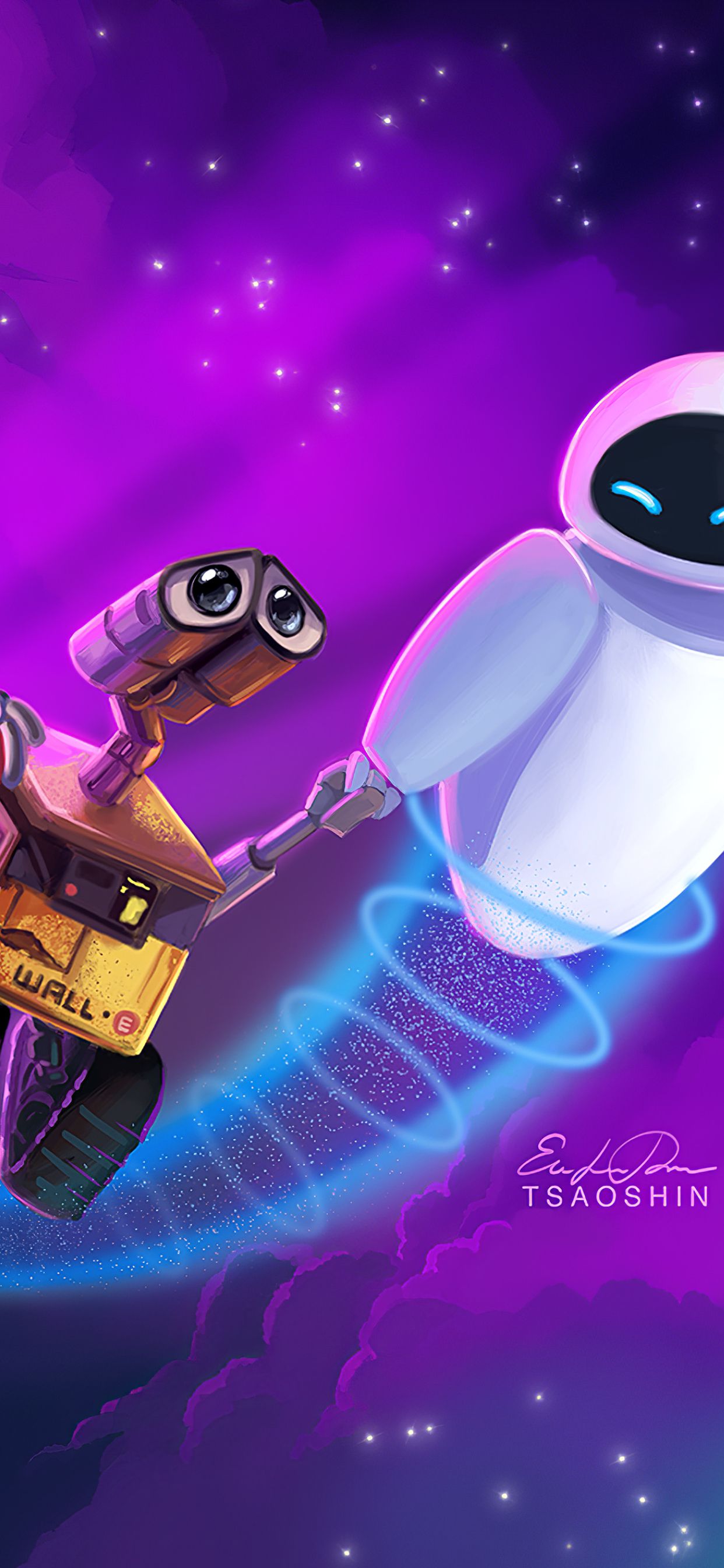 Wall E and Eve iPhone XS MAX Wallpaper, HD Movies 4K