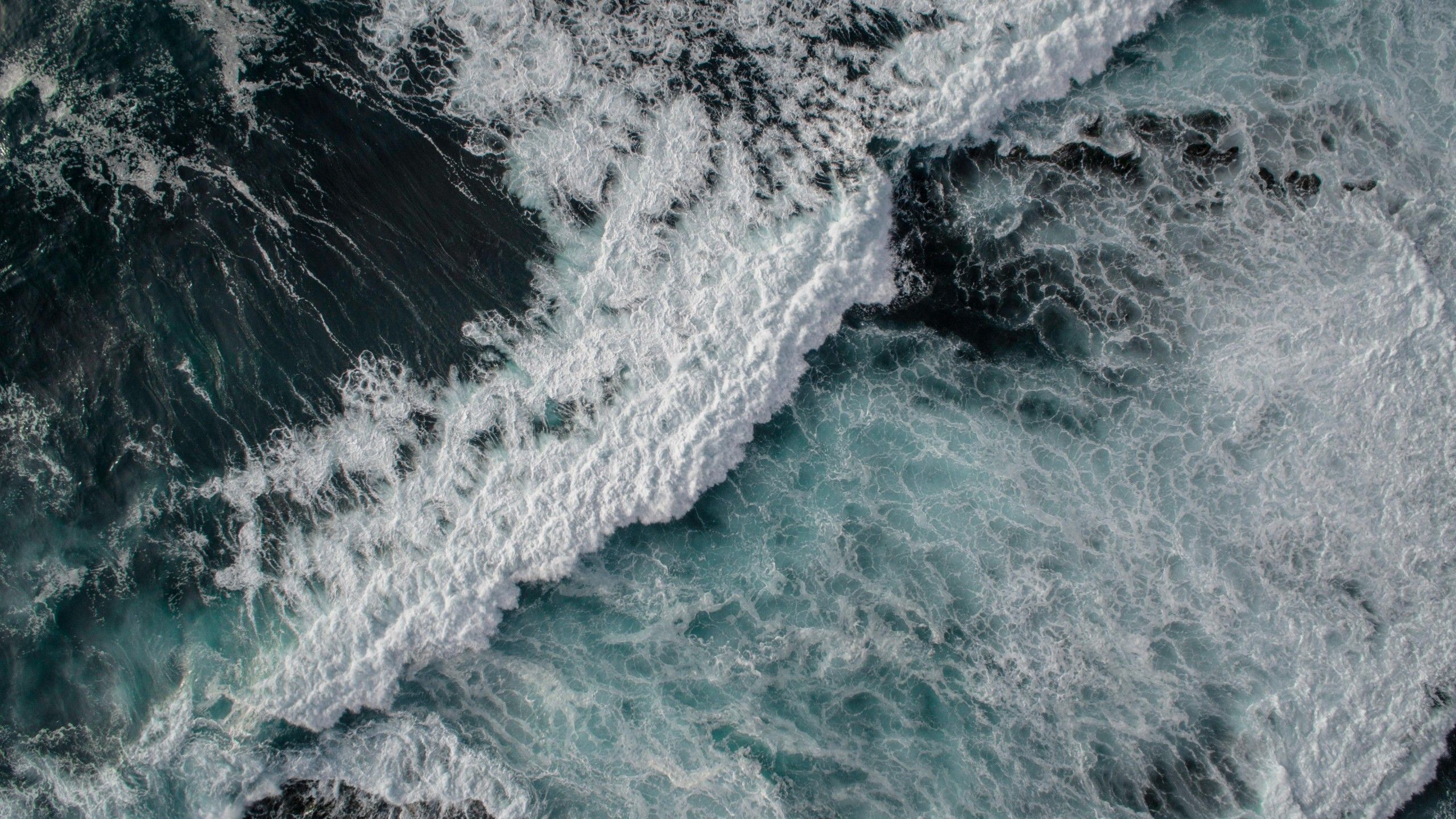 Wallpaper Sea, ocean, waves, 4k, 5k, OS