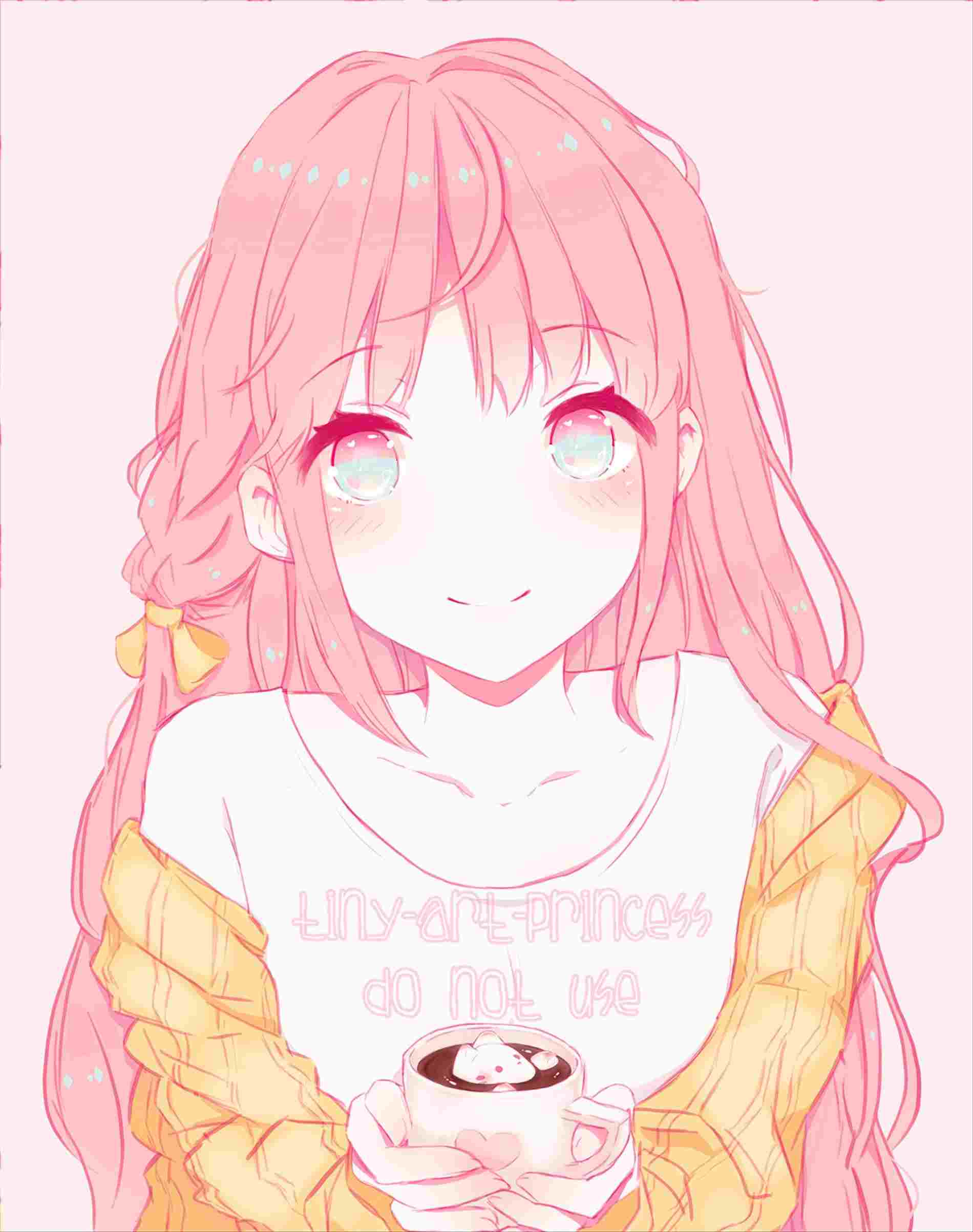 Anime Girl Cute Girl Happy Kawaii Digital Art Anime - Etsy