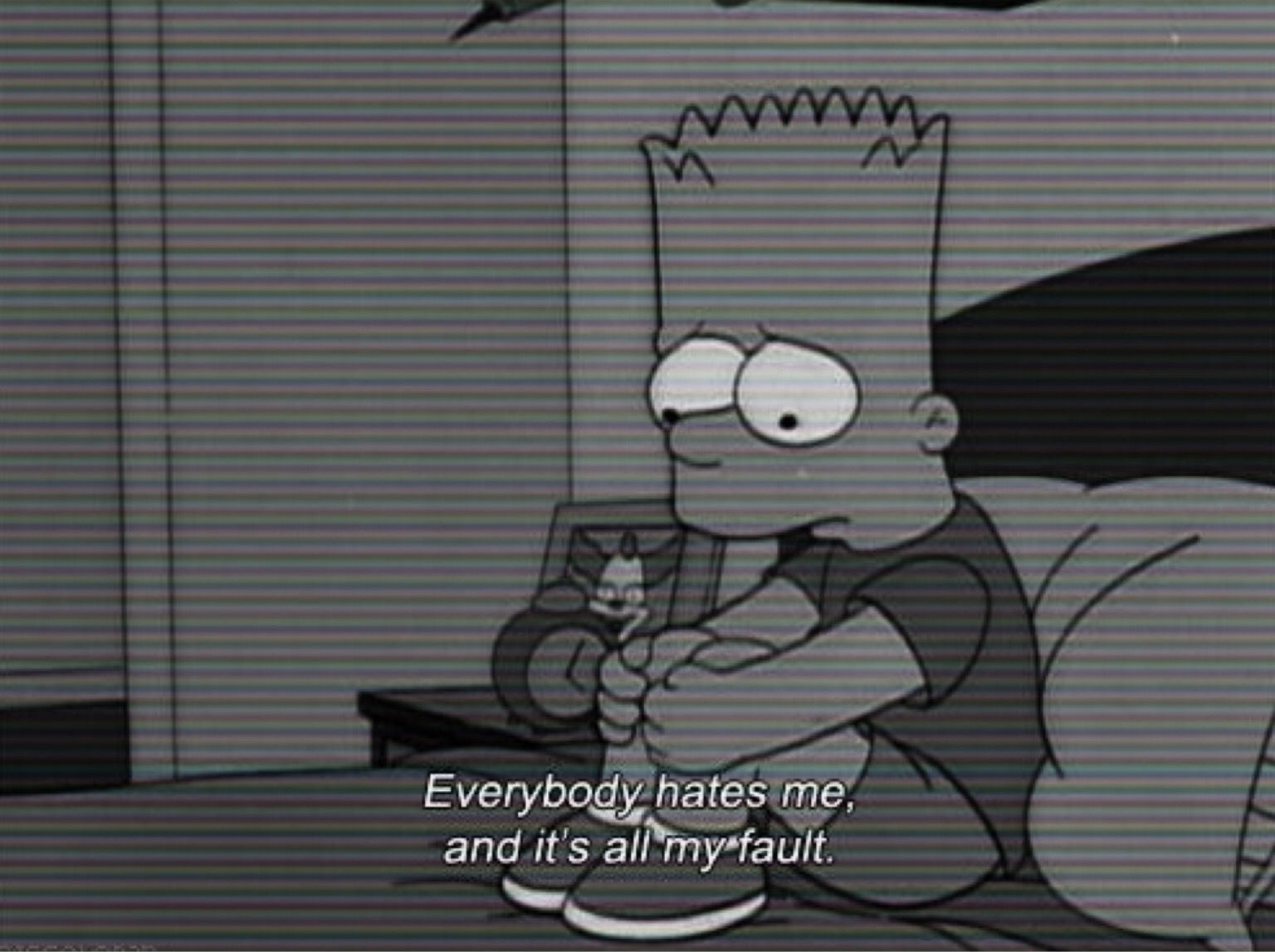 Download Simpsons Wallpaper Sad Wallpaper 