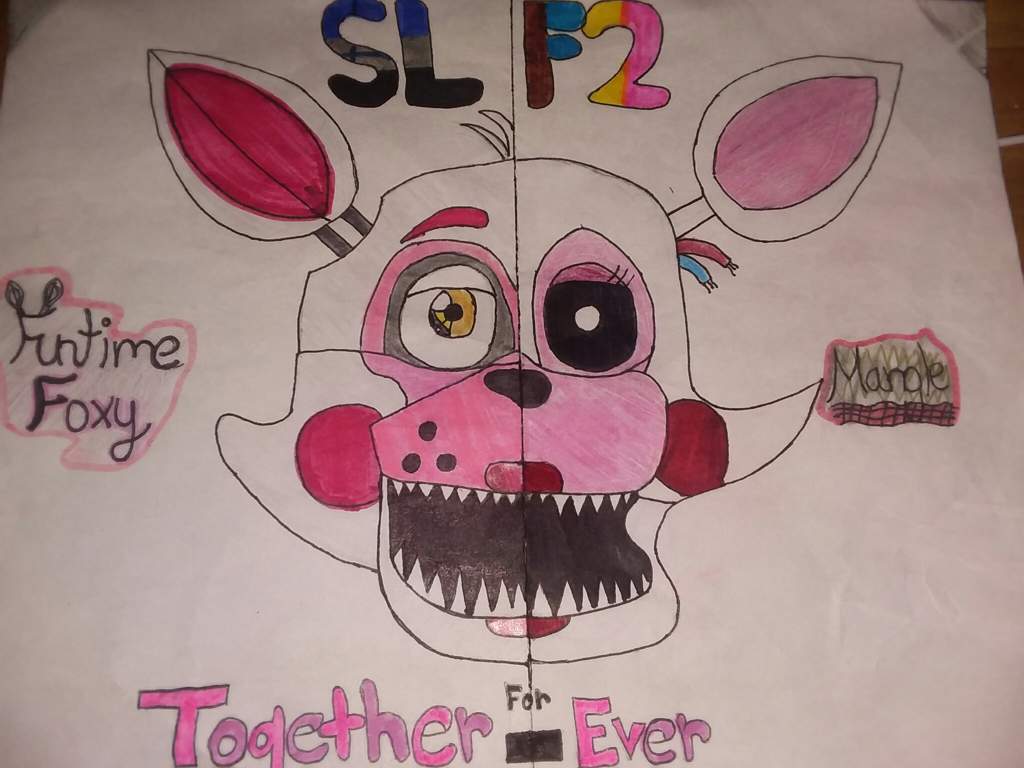 Together For Ever Mangle & Funtime Foxy. Five Nights At Freddy's