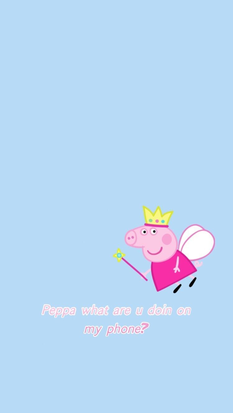 peppa what are u doin on? wallpaper made by edgyrat. Peppa pig
