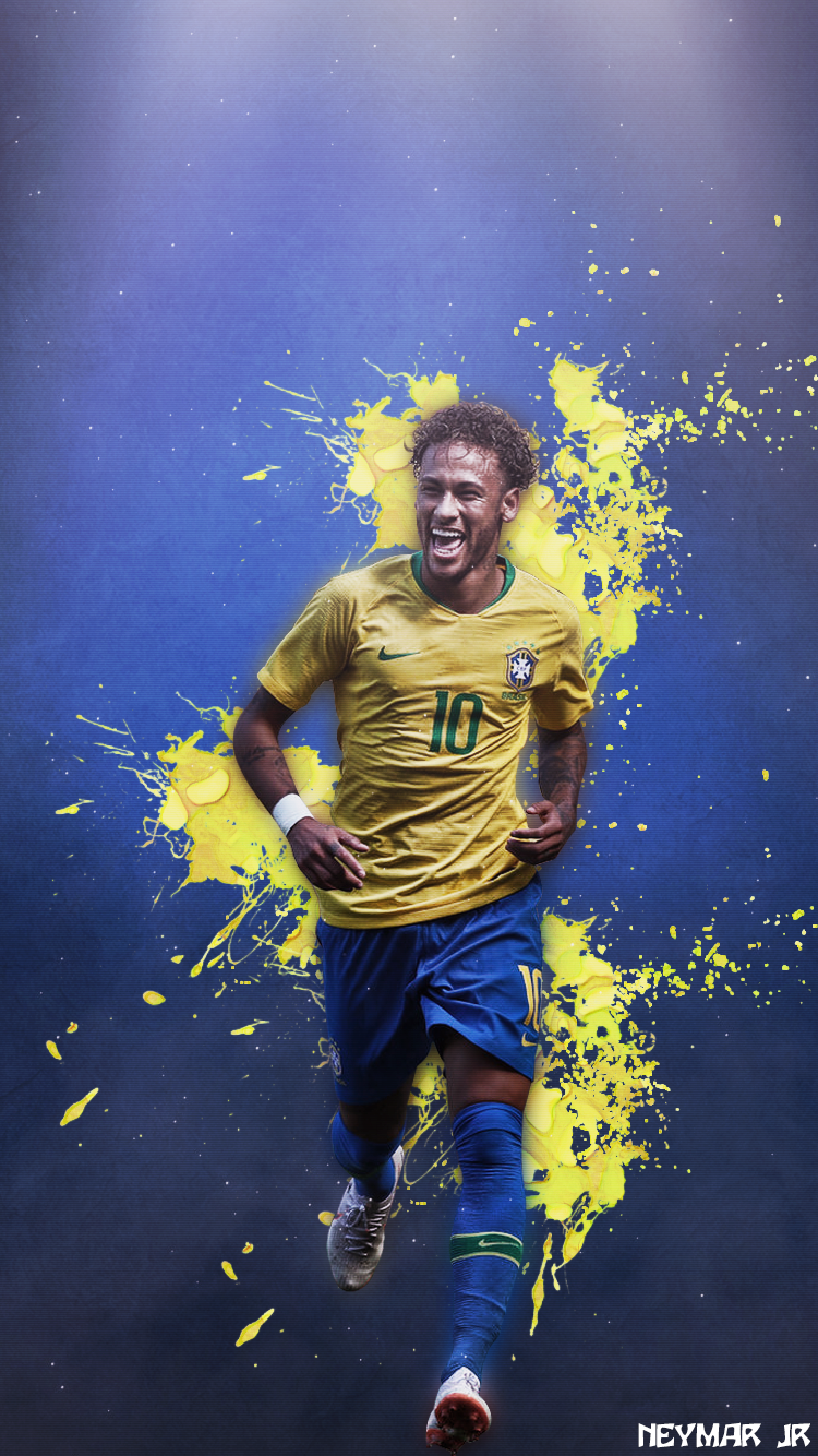 Neymar. Phone Wallpaper Design